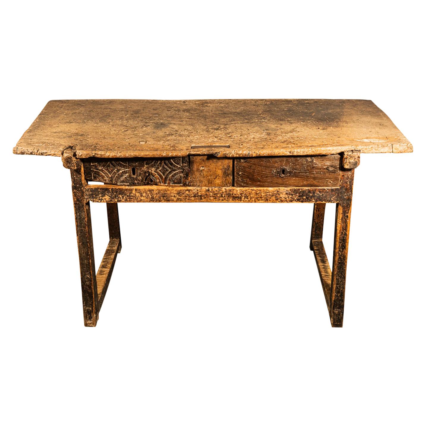 Brutalist Table, Spain, Late 18th Century For Sale