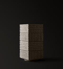 Brutalist Textured Column Planter, ATLAS IV by SIRAK