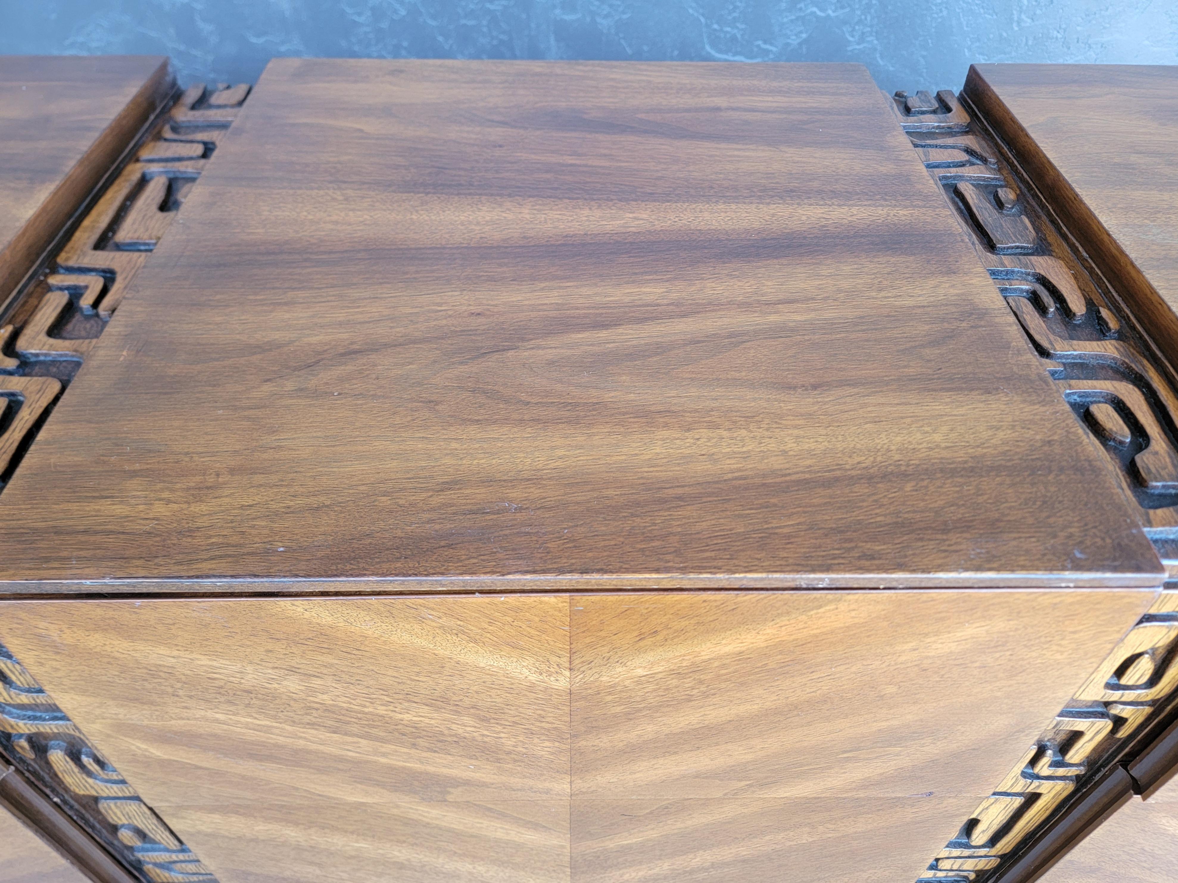 Brutalist / Tiki Dresser by United Furniture en vente 4