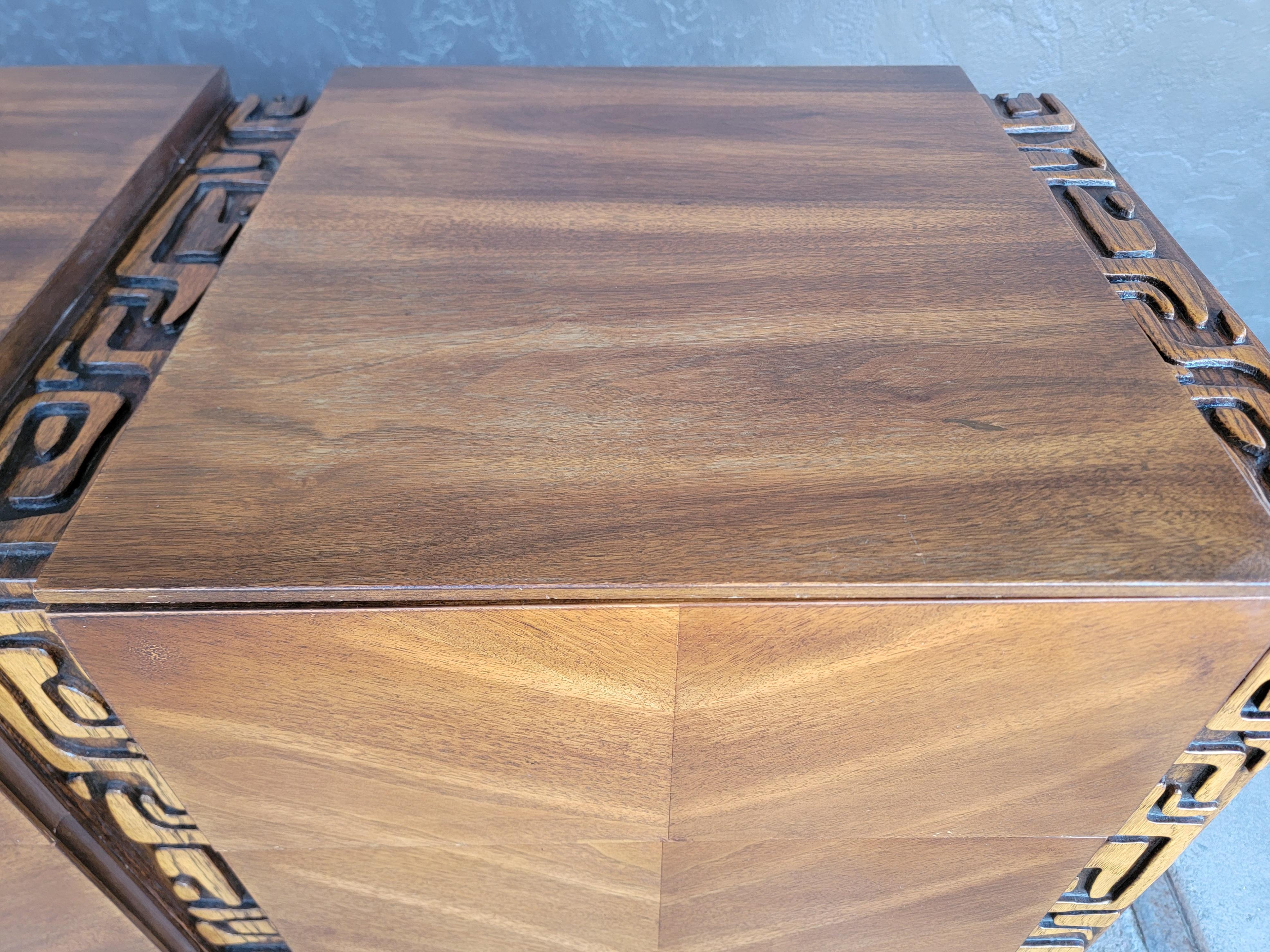 Brutalist / Tiki Dresser by United Furniture en vente 5