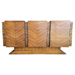 Brutalist / Tiki Dresser by United Furniture
