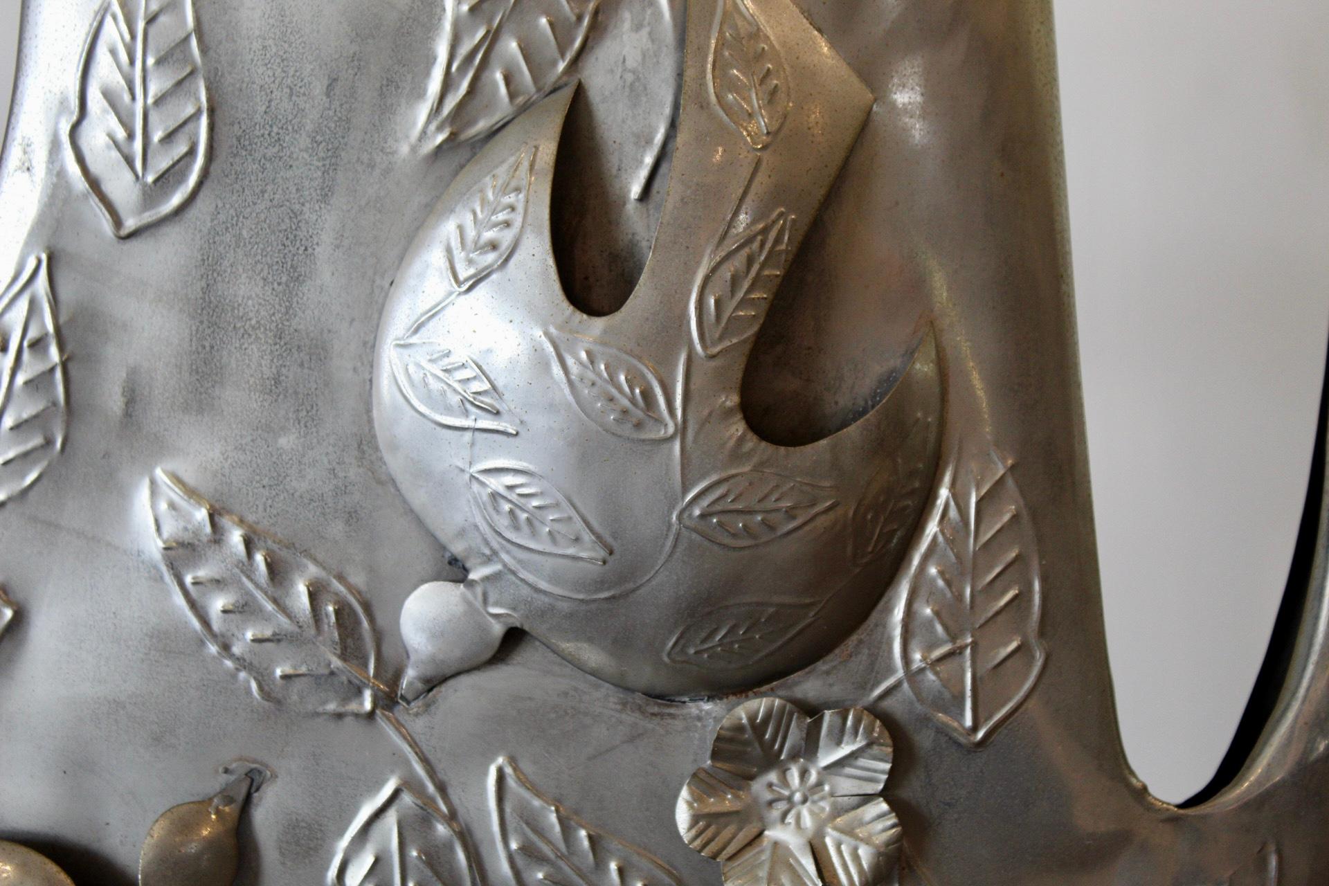 Brutalist Tin Candelabra by Gene Byron For Sale 3