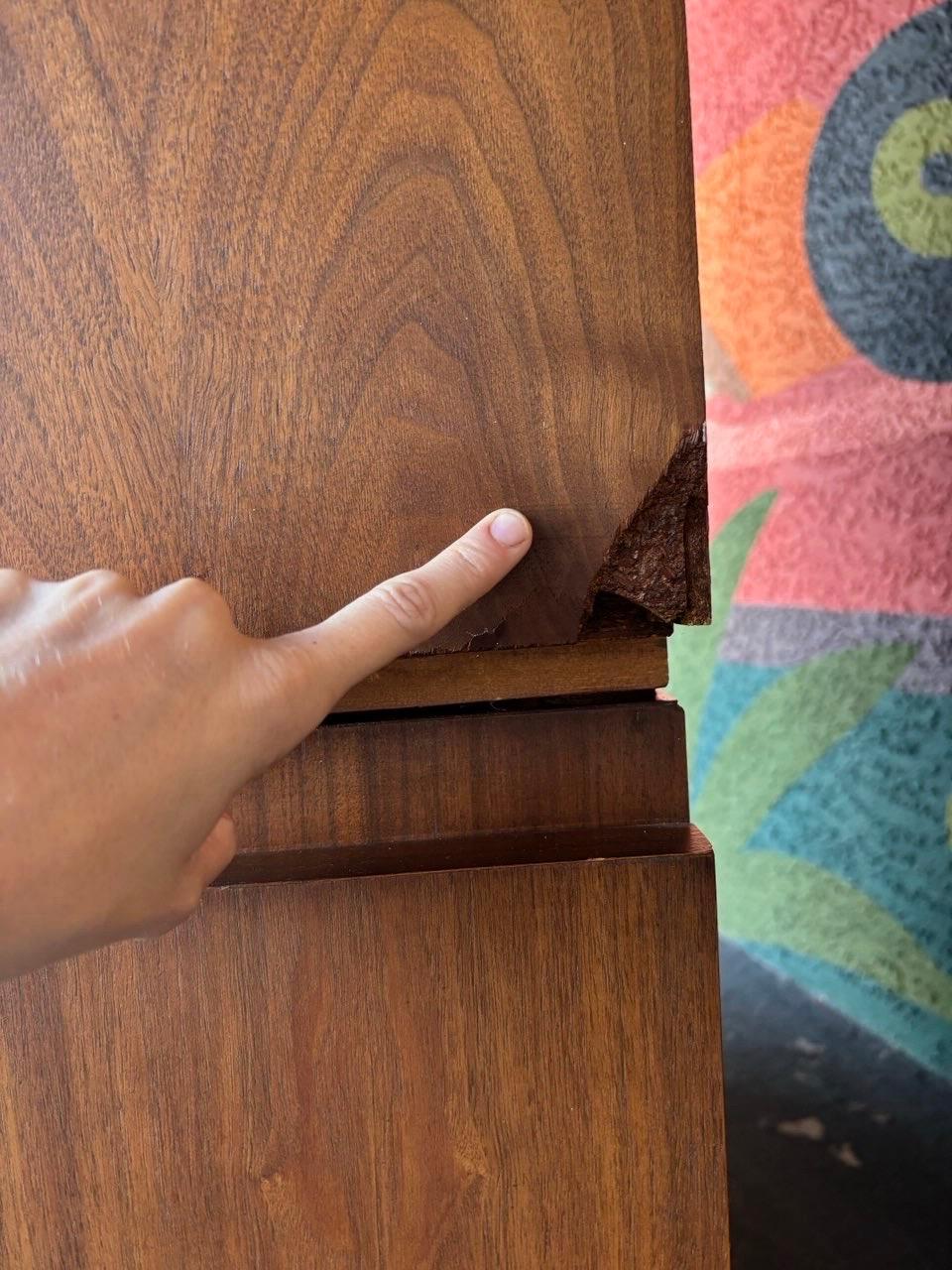 Brutalist Tobago Walnut Gentleman’s Chest Dresser 6