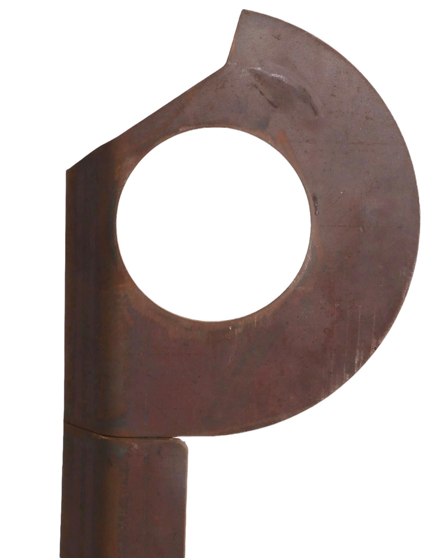 Brutalist Torch Cut Iron Garden Sculpture Ca. 1970’s For Sale 2