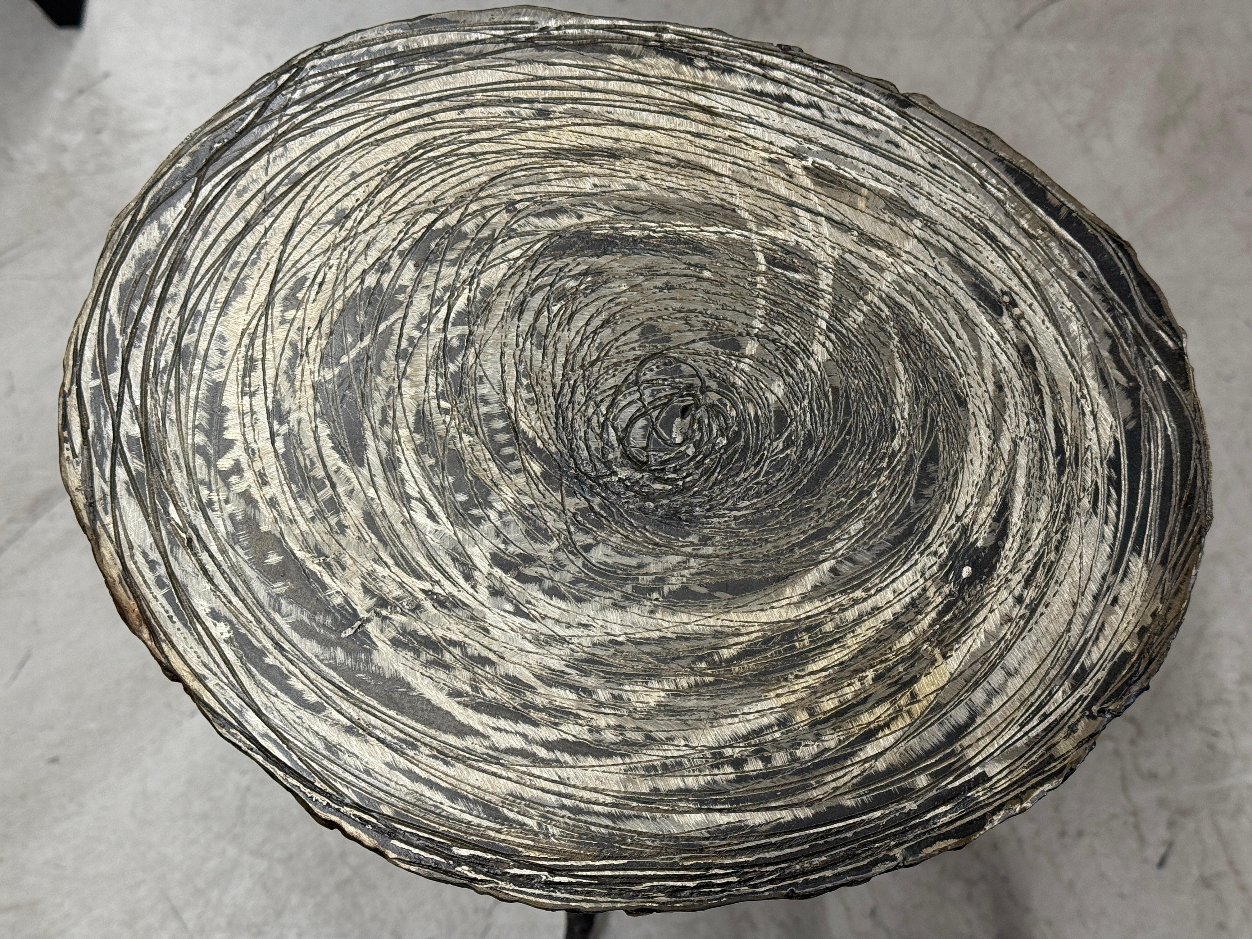 Brutalistischer Medusa-Tisch aus brenngeschnittenem Stahl von James Bearden im Angebot 5