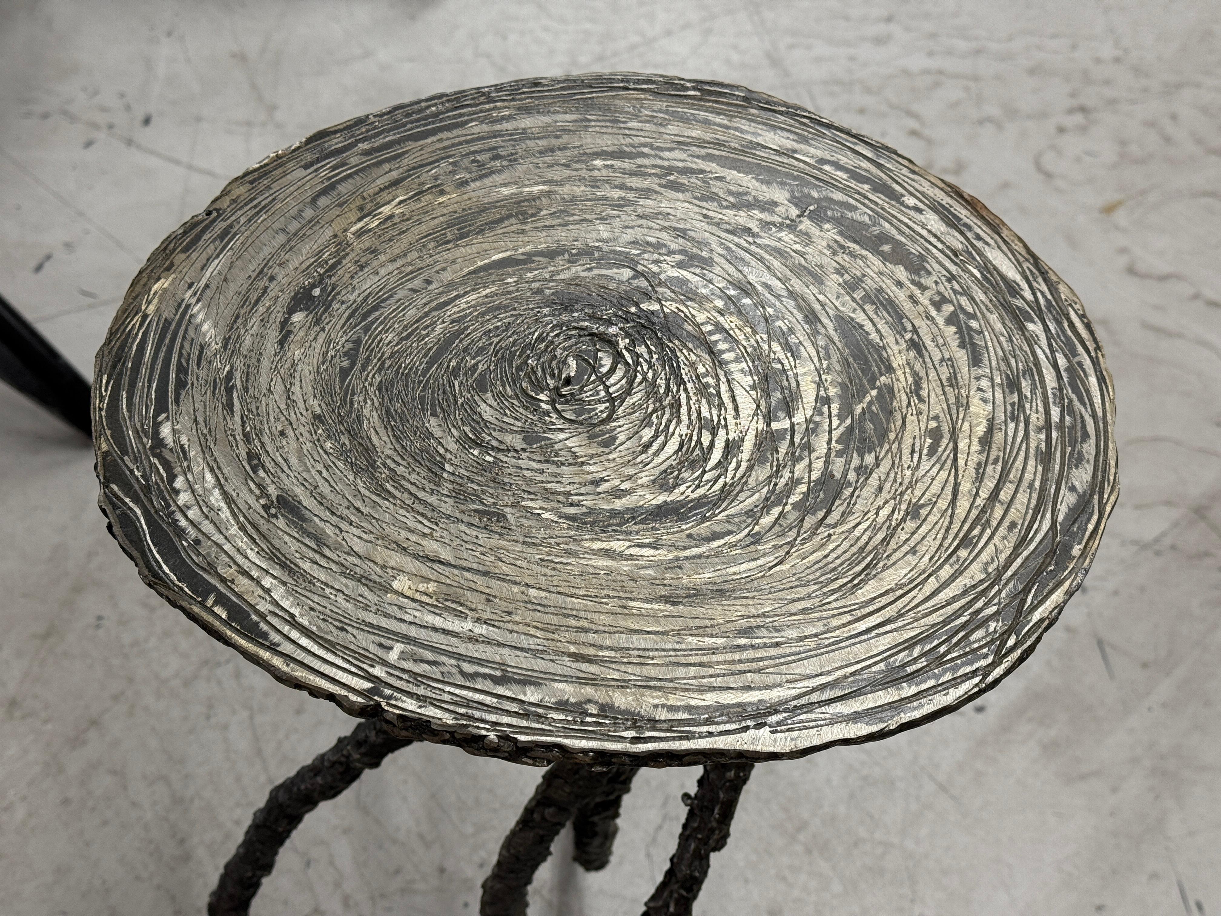 Brutalistischer Medusa-Tisch aus brenngeschnittenem Stahl von James Bearden (Handgefertigt) im Angebot