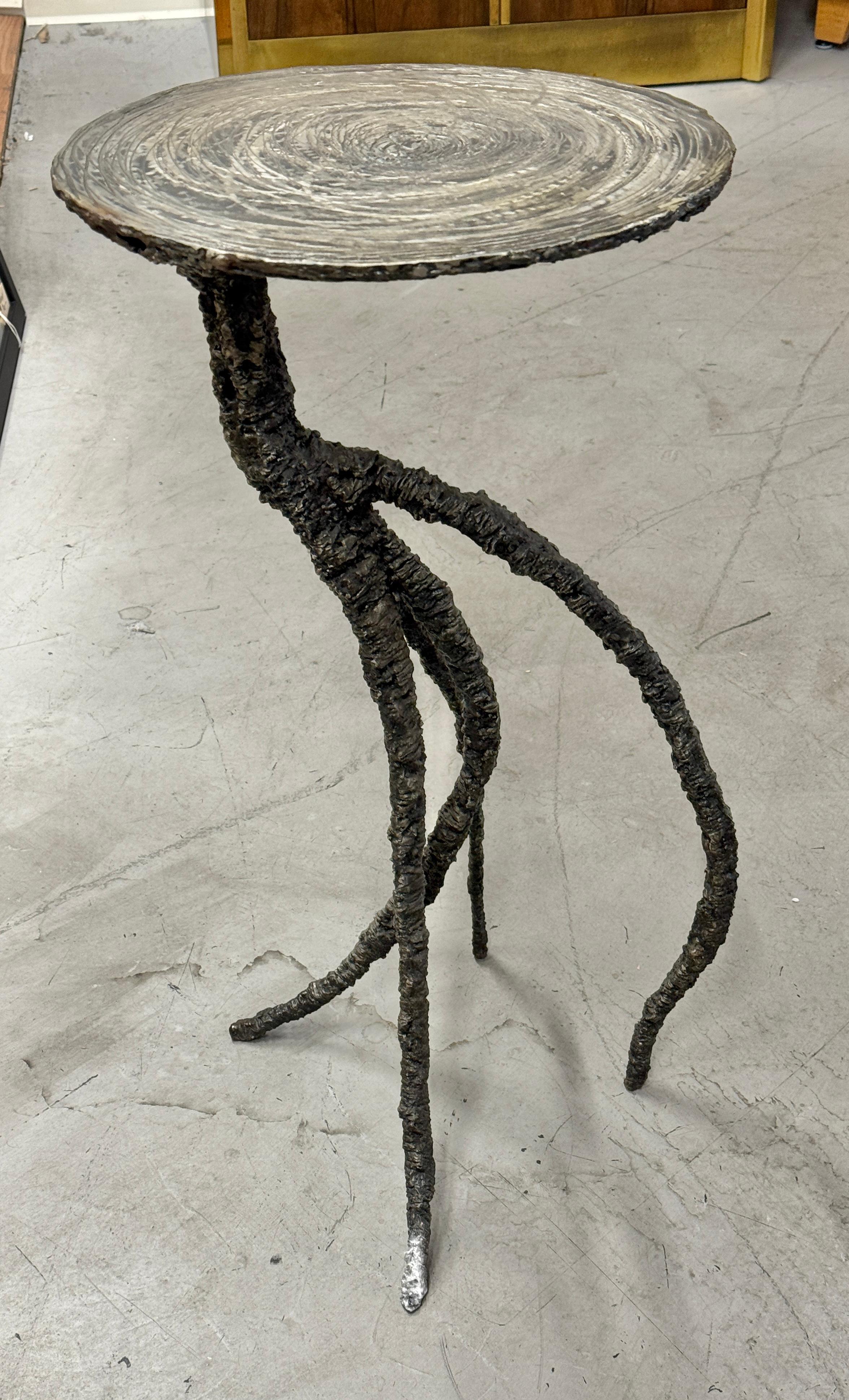 Brutalistischer Medusa-Tisch aus brenngeschnittenem Stahl von James Bearden im Angebot 2