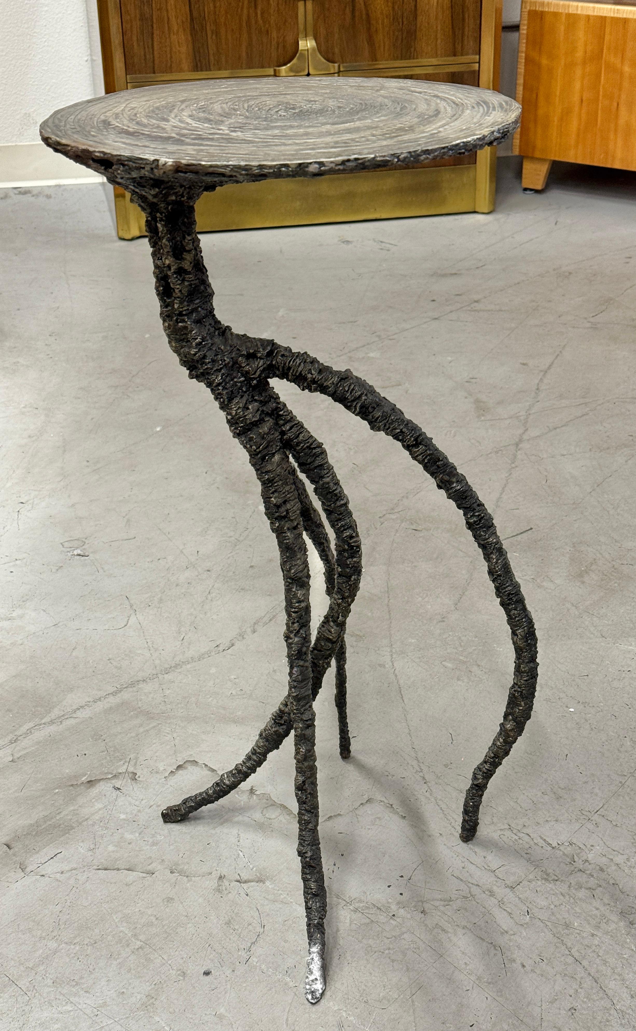 Brutalistischer Medusa-Tisch aus brenngeschnittenem Stahl von James Bearden im Angebot 3