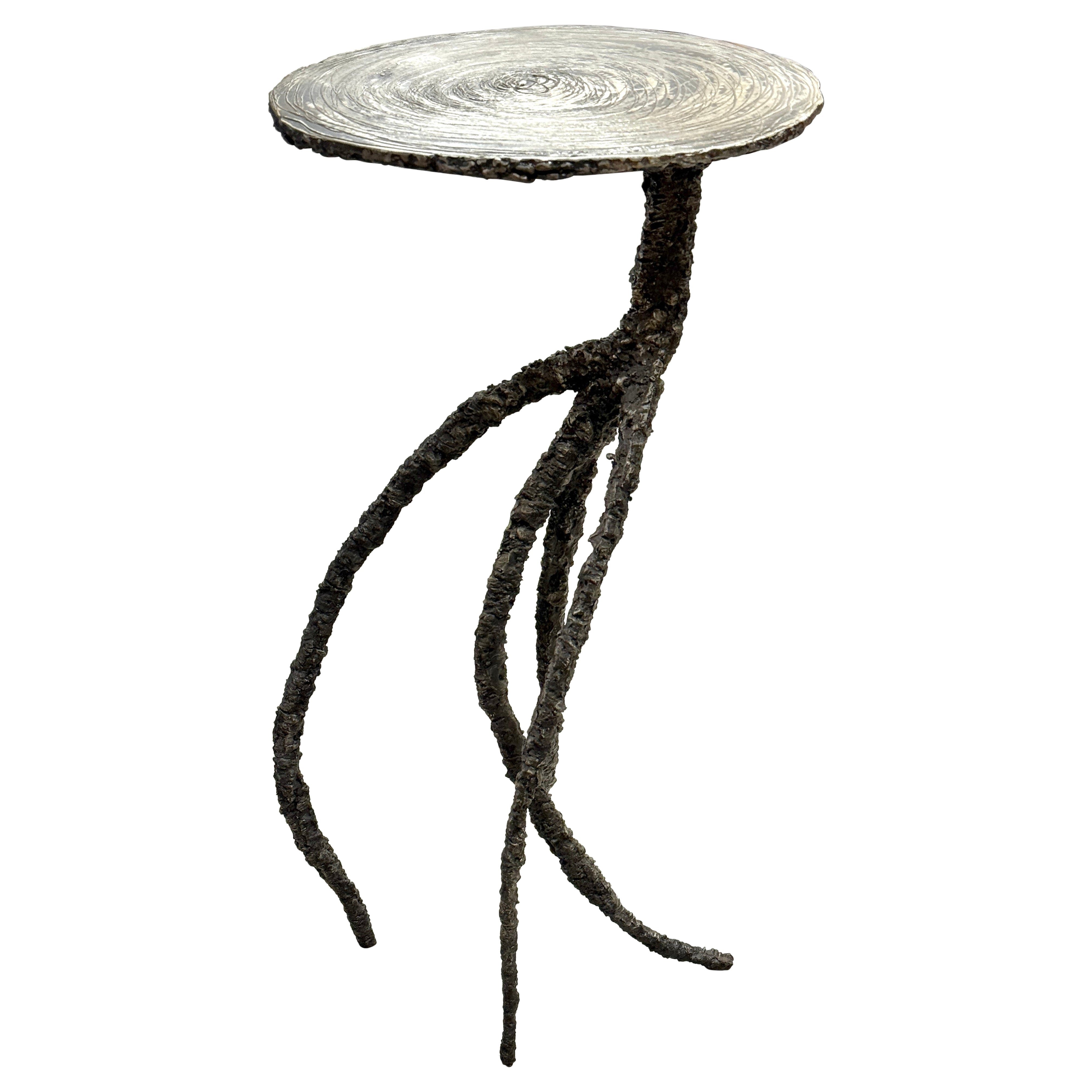 Brutalistischer Medusa-Tisch aus brenngeschnittenem Stahl von James Bearden im Angebot