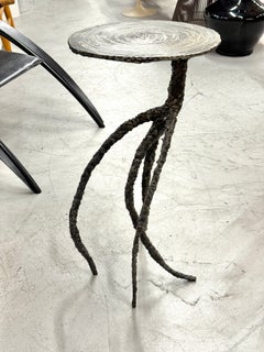 Table Brutalist Medusa en acier découpé au chalumeau par James Bearden