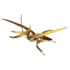 Brutalist Torch Cut Steel Sculptural Coffee Table in the Style of Silas Seandel