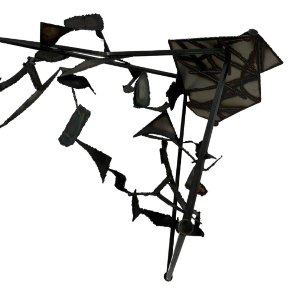 Brutalist Torch-Cut & Welded Table Base 1