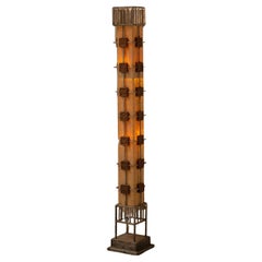 Brutalist Totem Lamp, 1960s, France