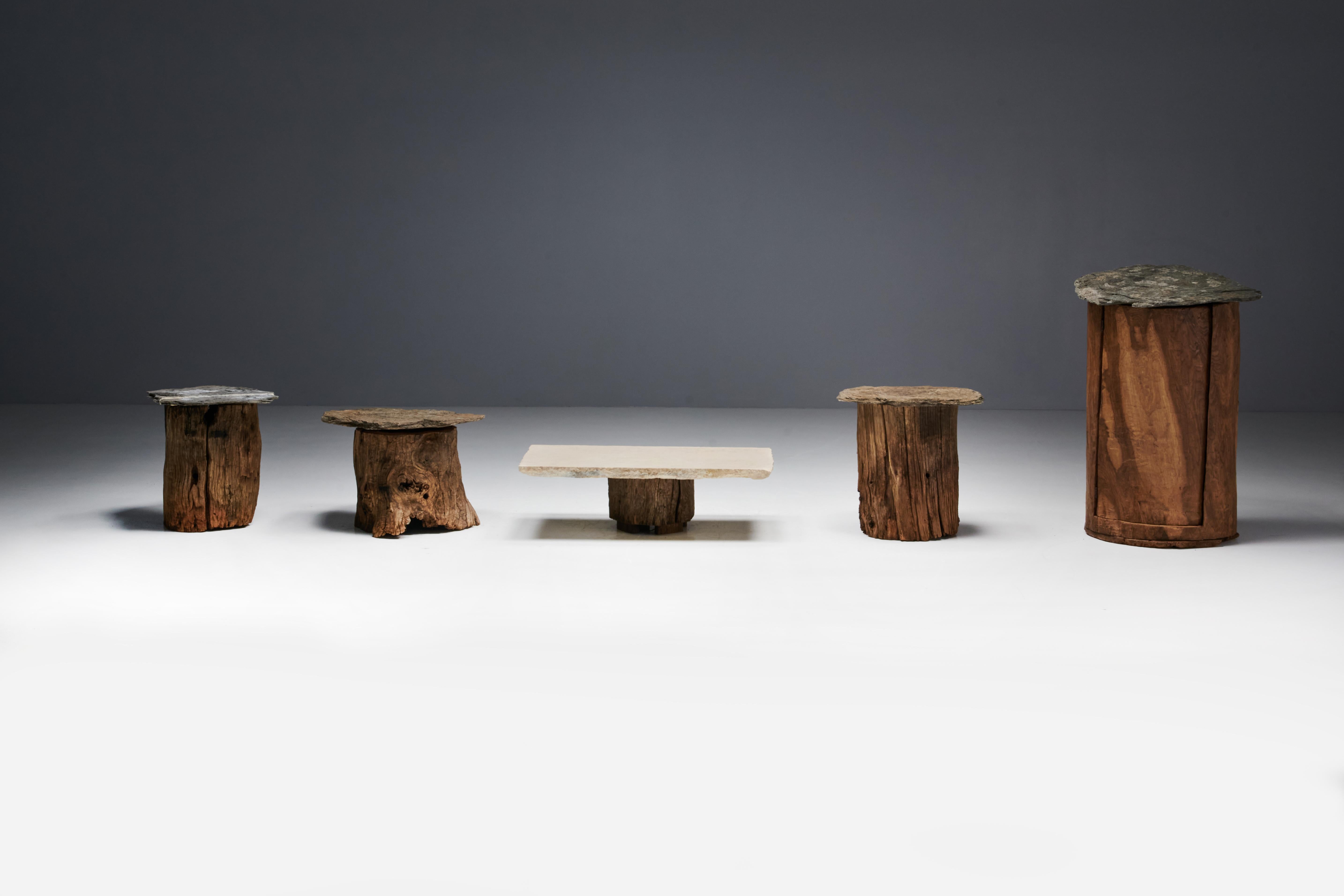 Table d'appoint Populaire Brutalist Travail, France, début du 20e siècle en vente 3