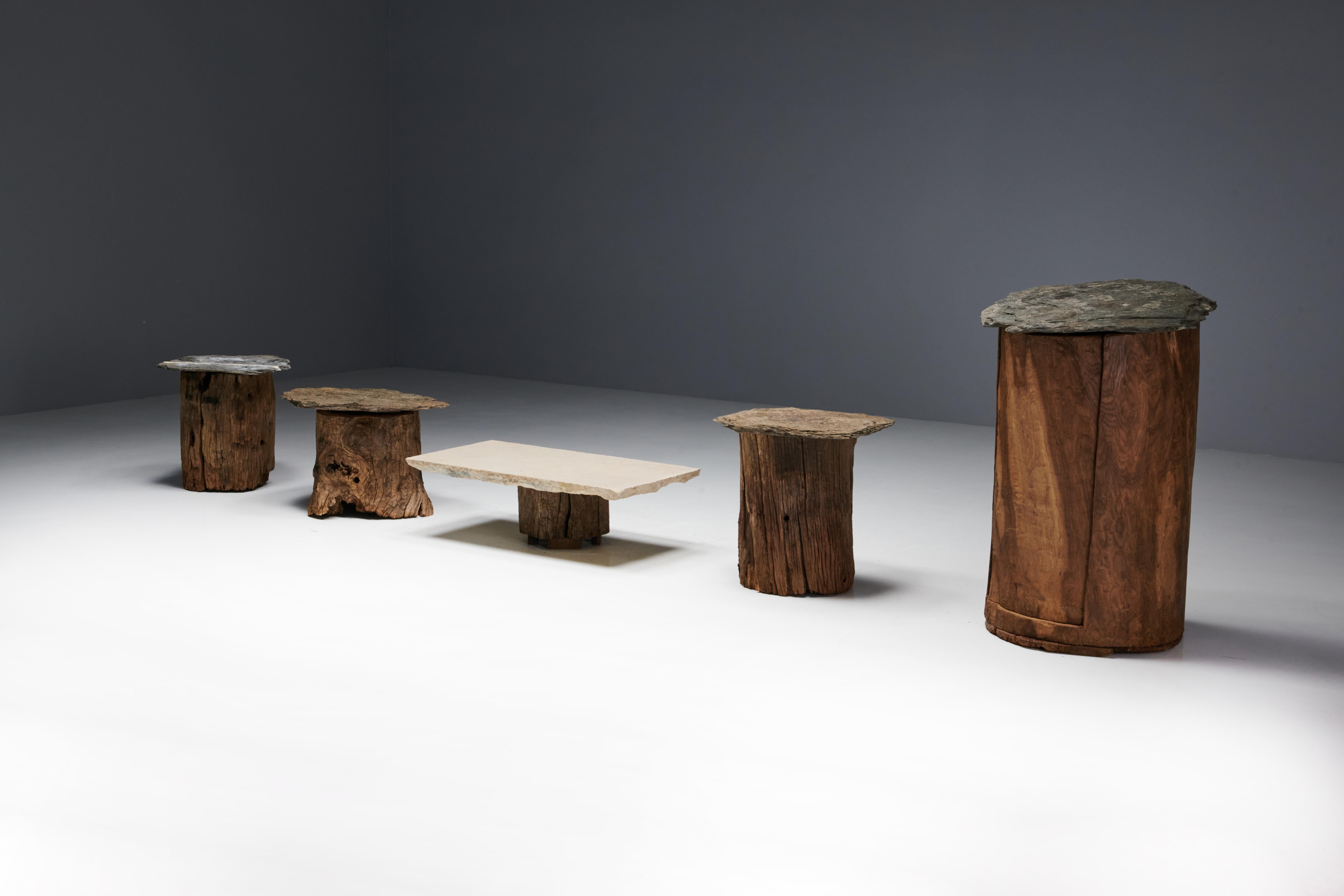 Table d'appoint Populaire Brutalist Travail, France, début du 20e siècle en vente 4