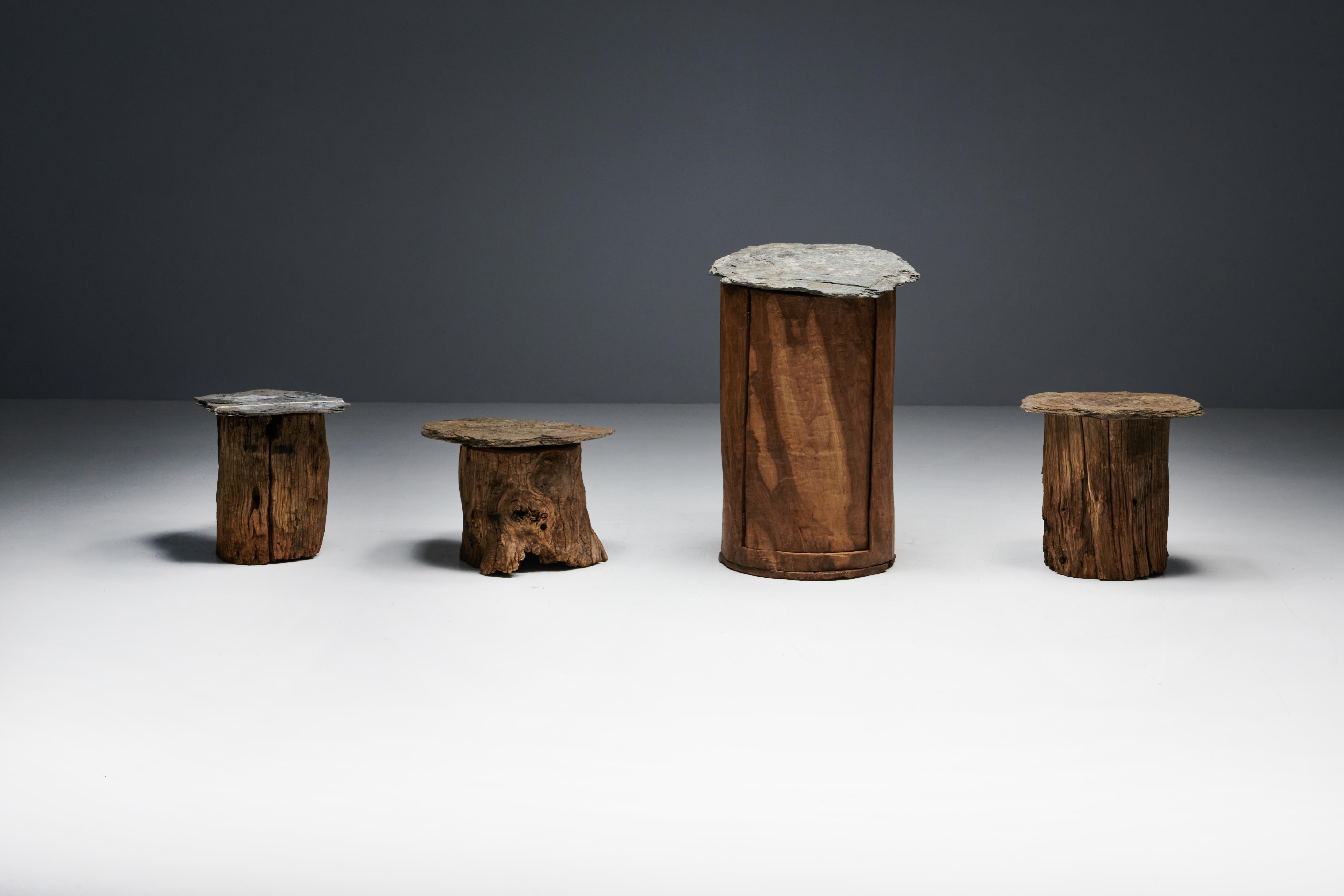 Table d'appoint Populaire Brutalist Travail, France, début du 20e siècle en vente 1