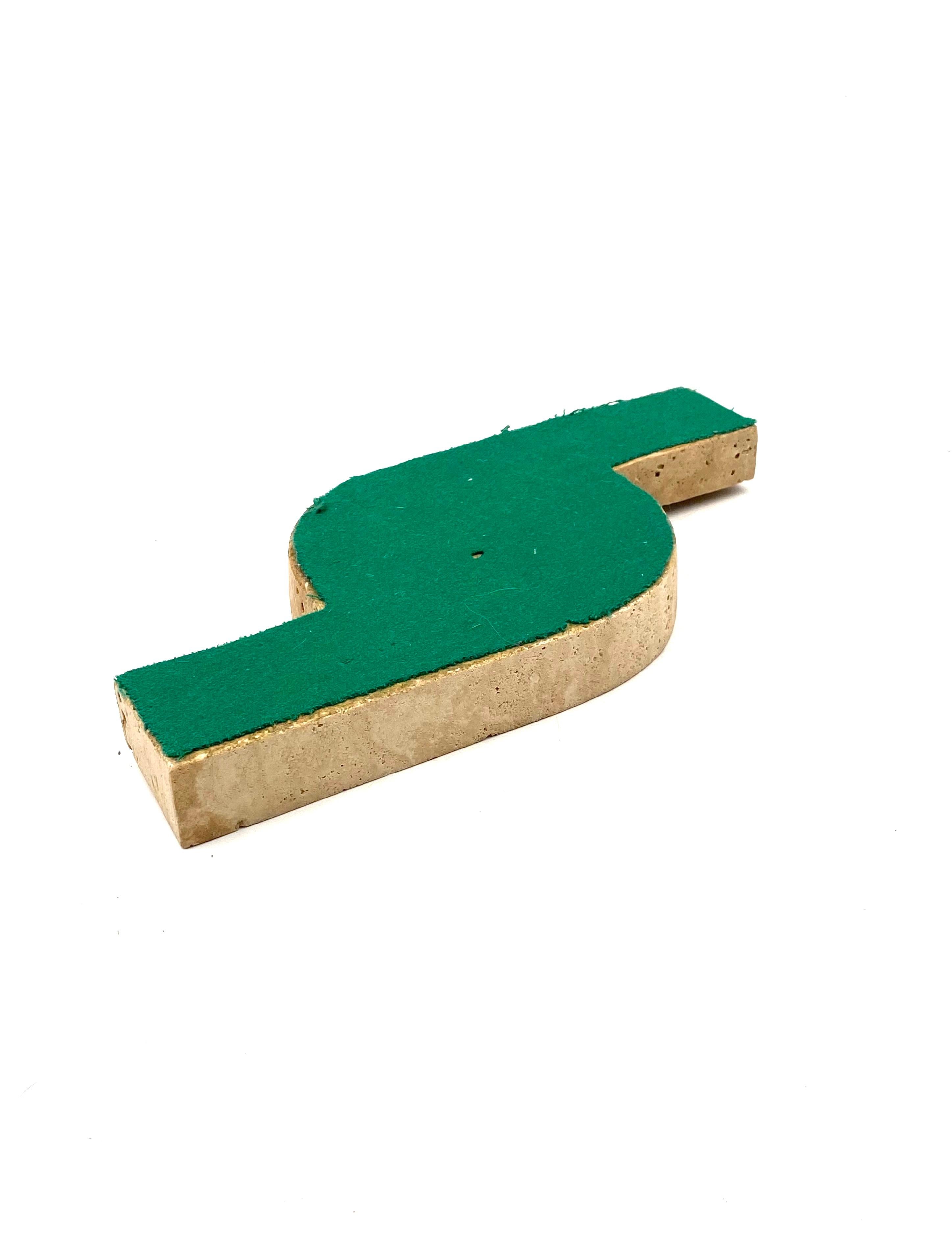 Brutalist travertine ashtray, Cerri Nestore, Italy, 1970s For Sale 12