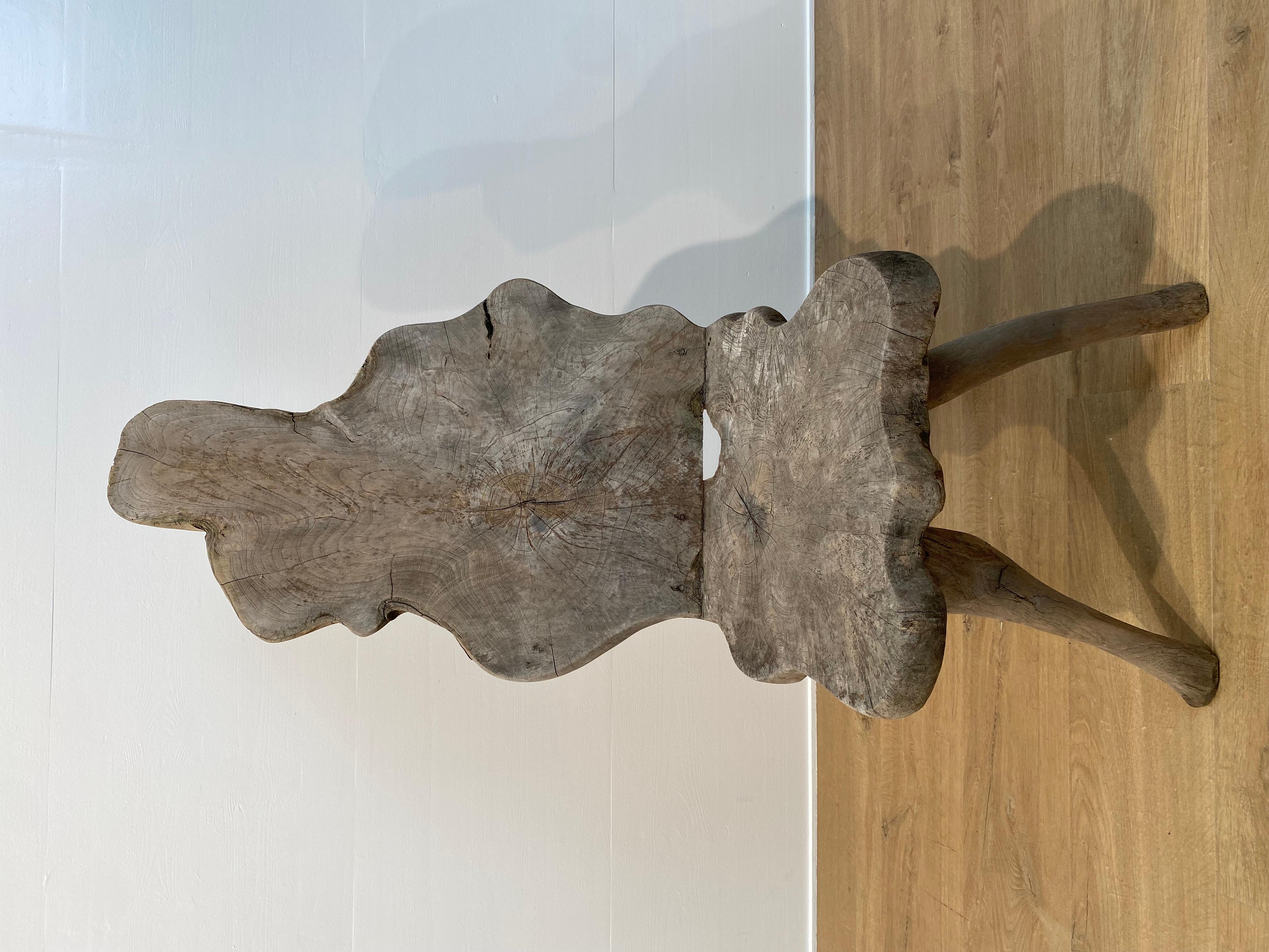 Europeo Sedia ad albero brutalista in vendita