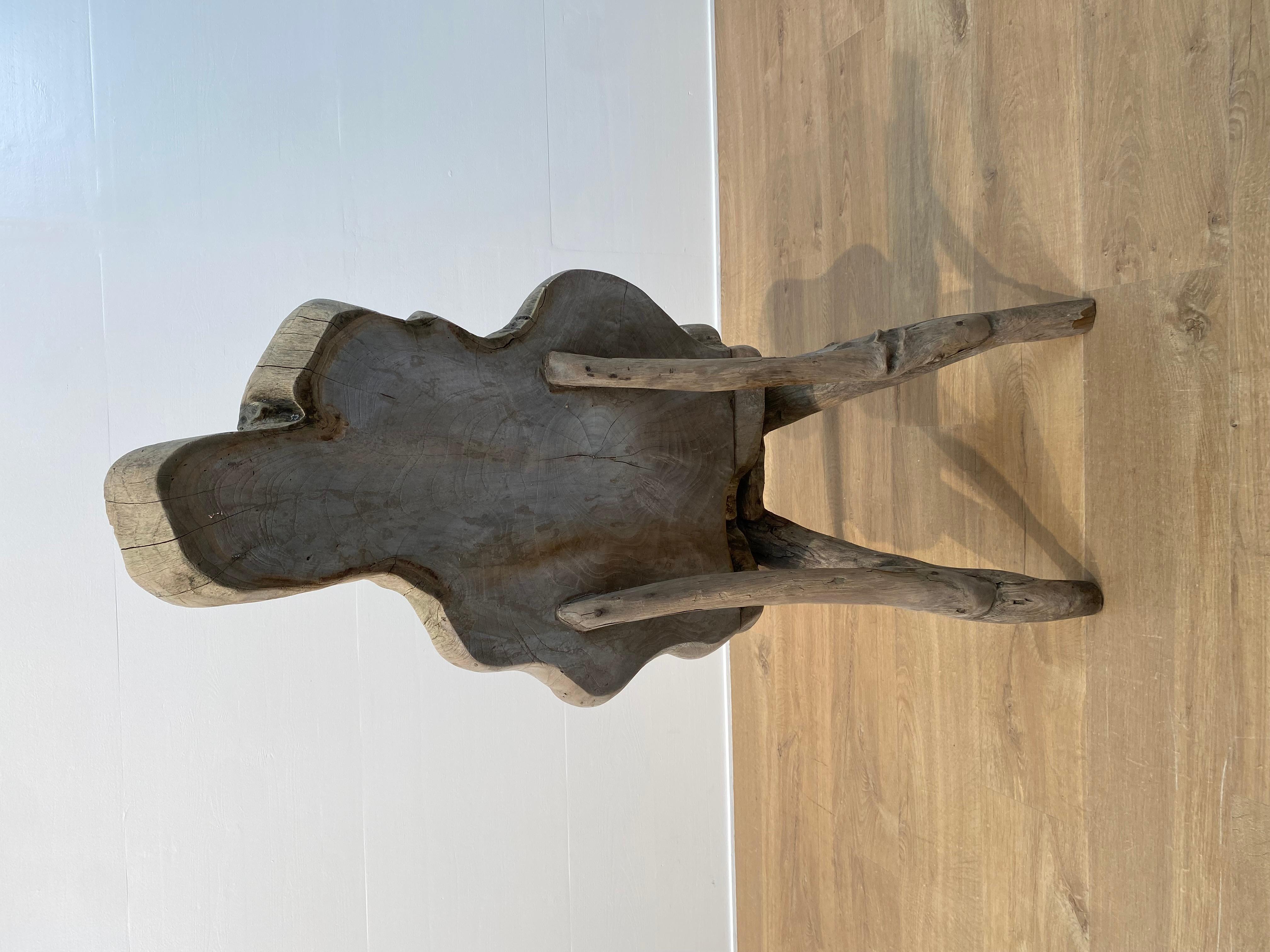 Metà XX secolo Sedia ad albero brutalista in vendita
