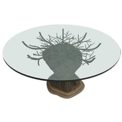 Brutalist Tree Dining or Center Table