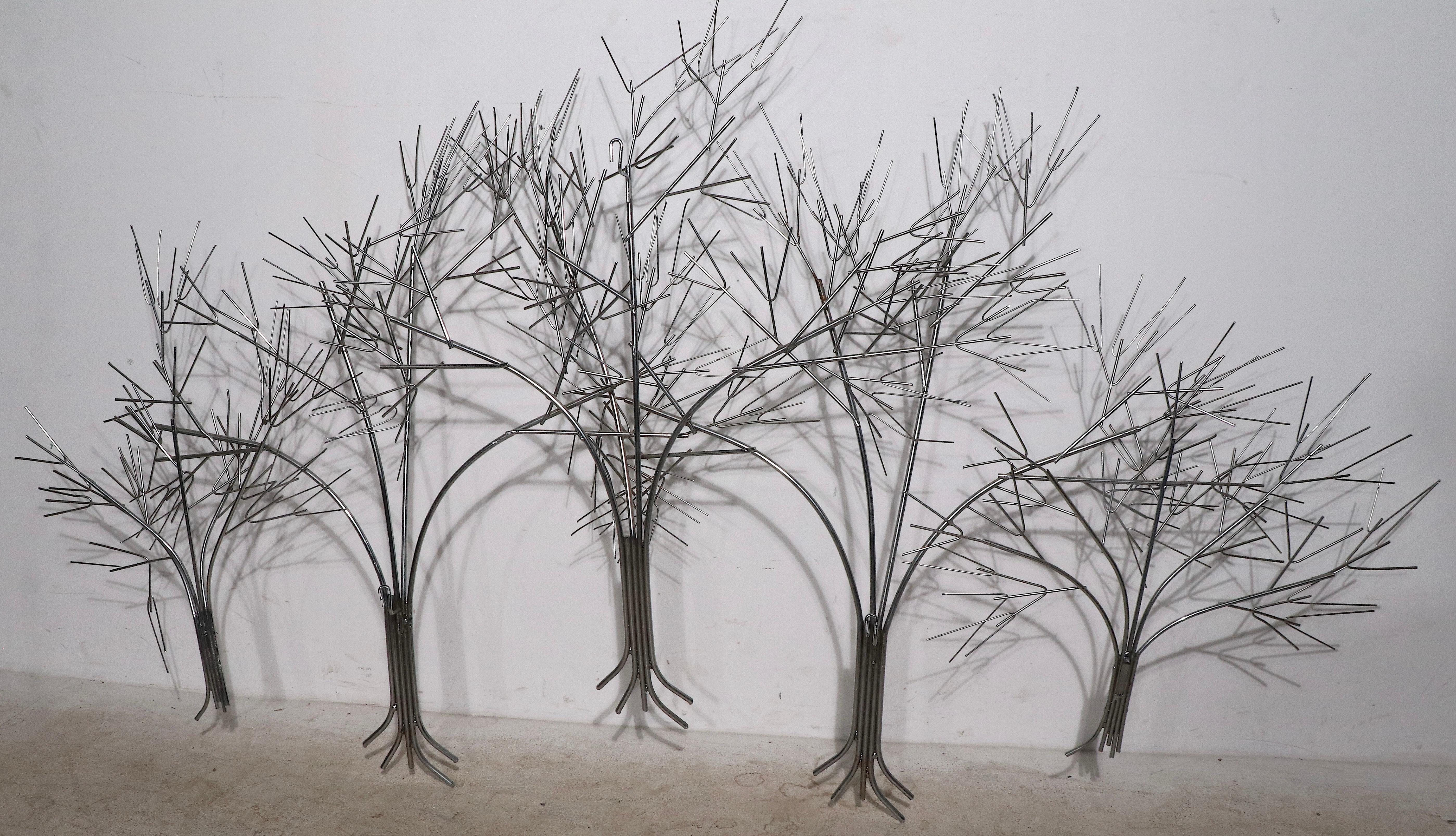 Steel Brutalist Tree Sculpture by Jere