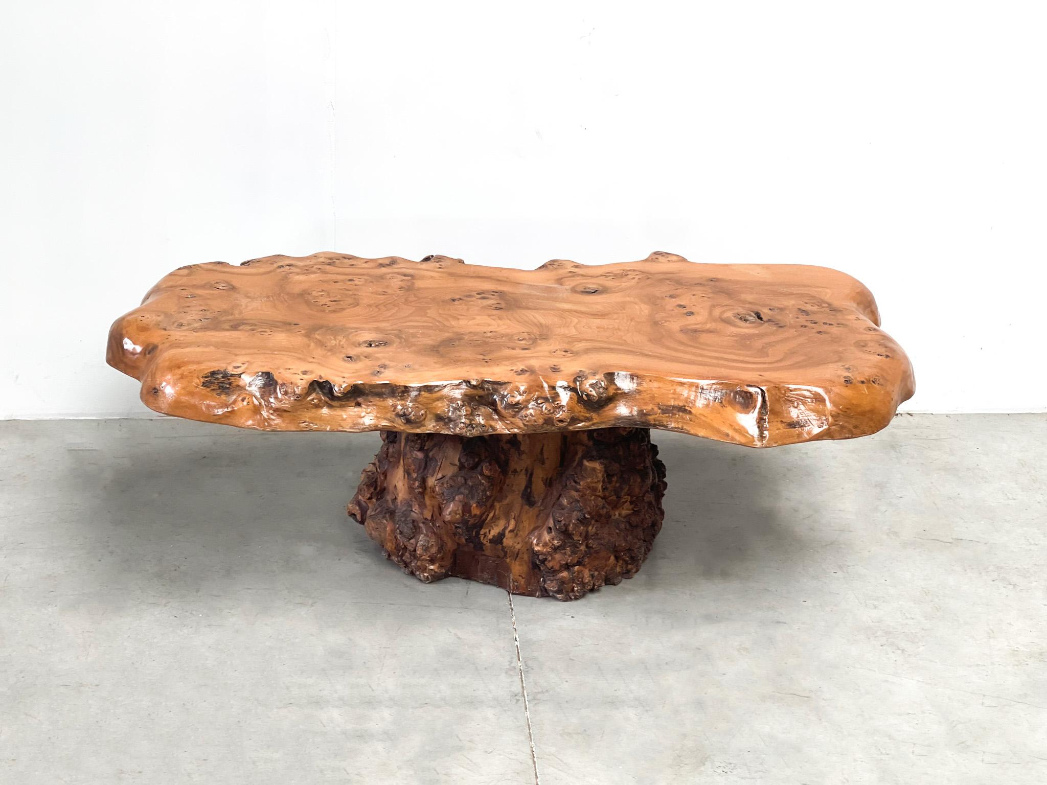 tree trunk coffee table for sale