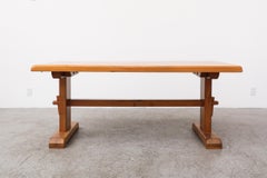 Brutalist Trestle Table by DePuydt
