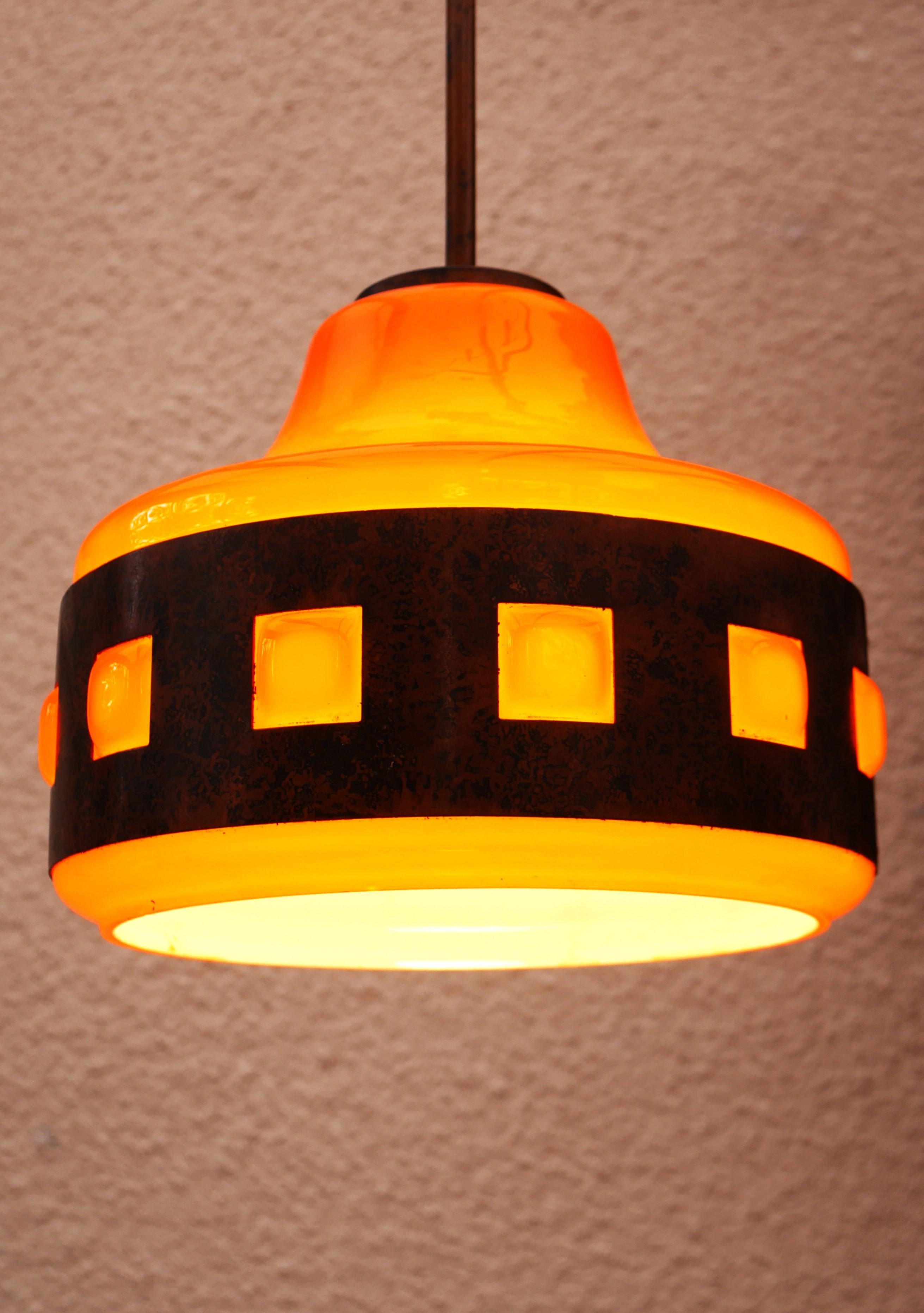 flygsfors lampa orange