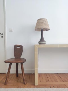 Brutalist tripod chair - France 1950s