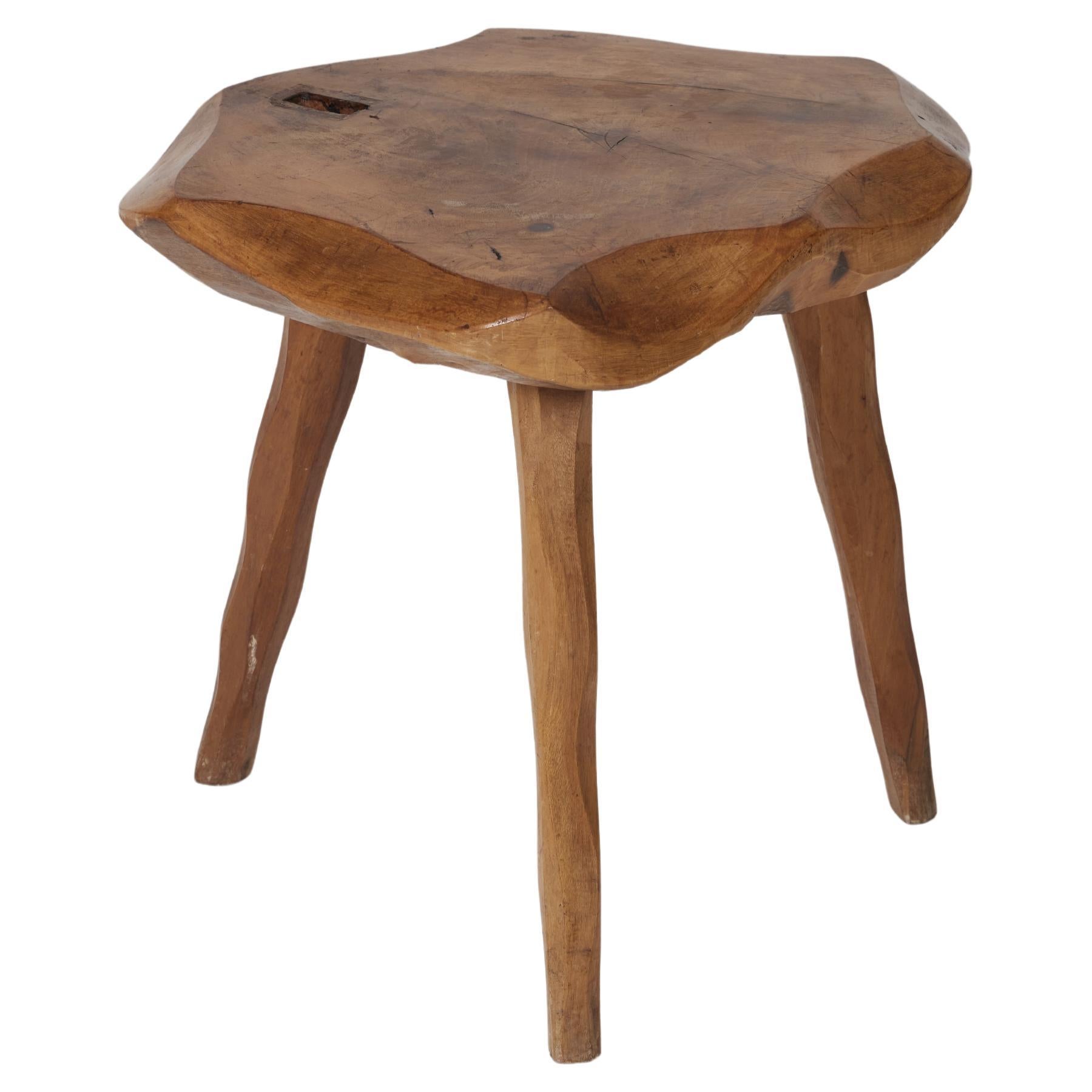 1950's French Mid Century Brutalist Stool For Sale at 1stDibs