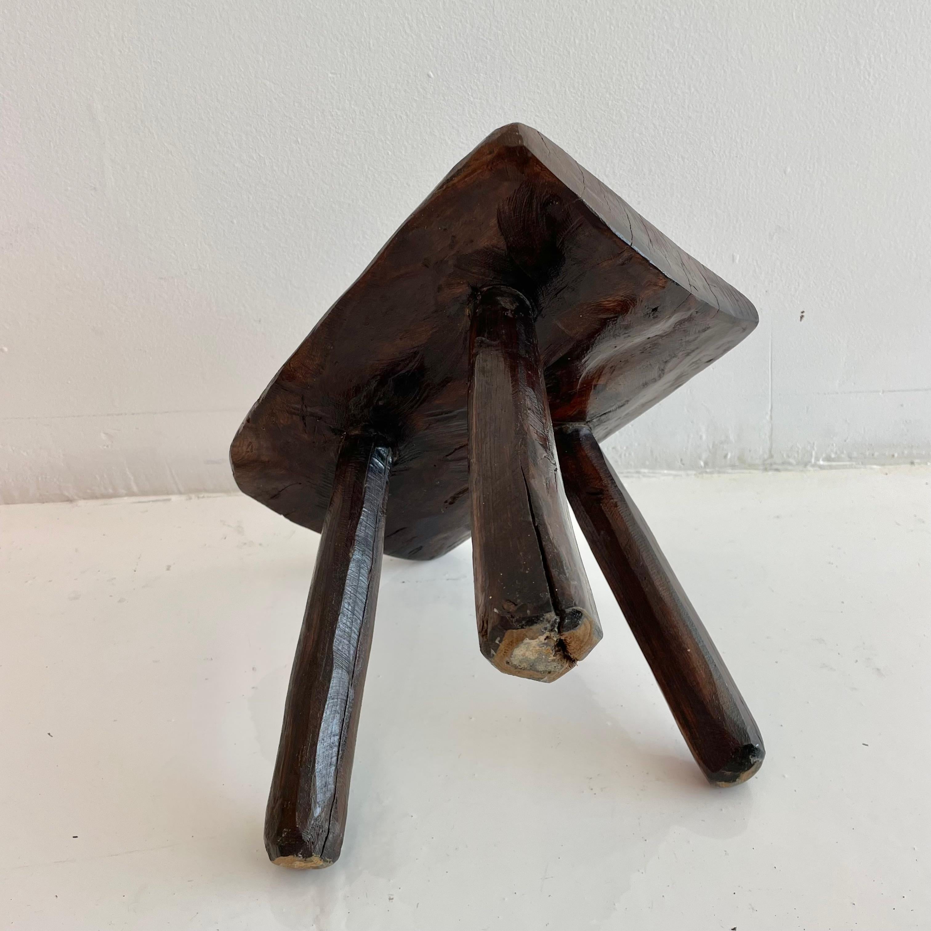 Brutalist Tripod Stool 6