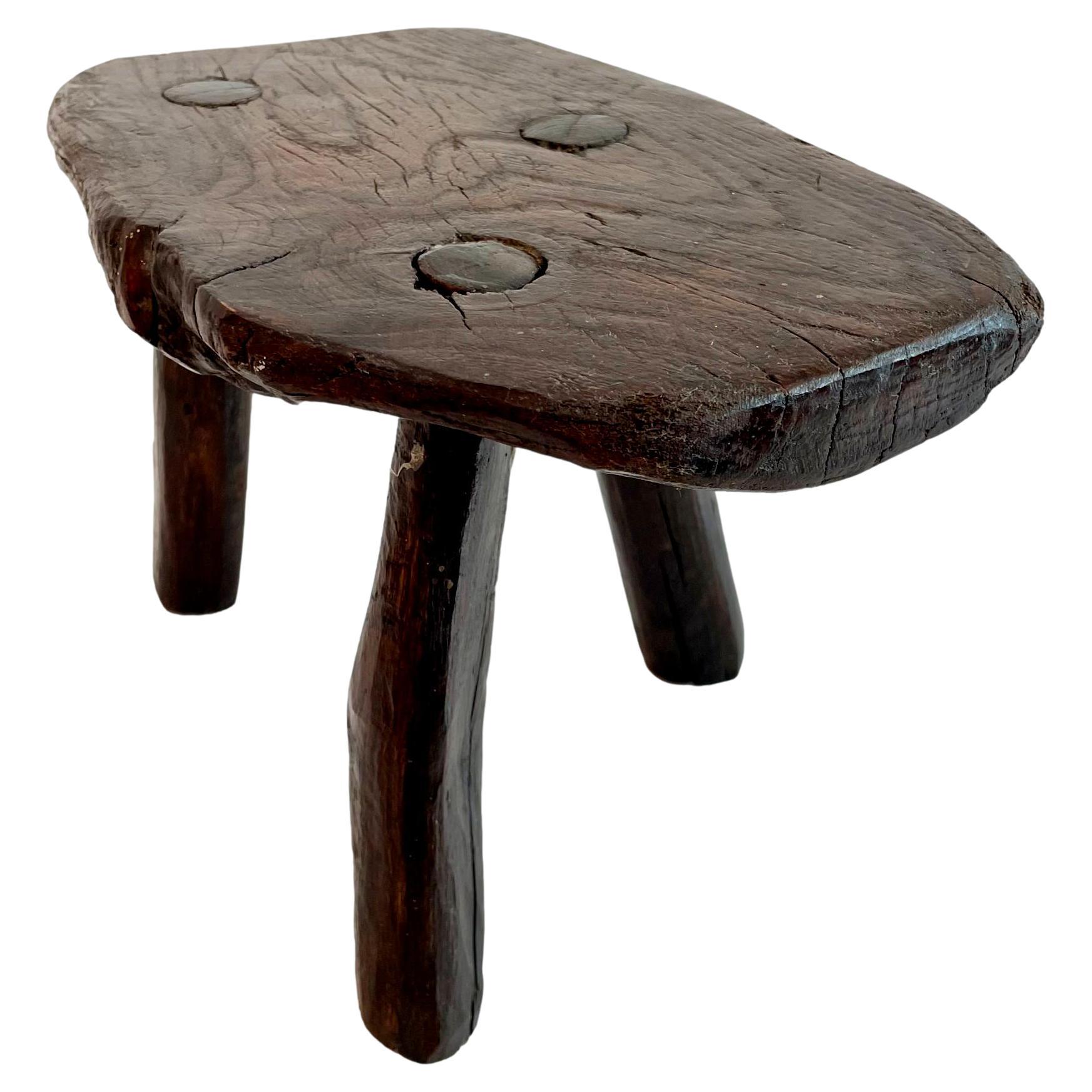 Brutalist Tripod Stool