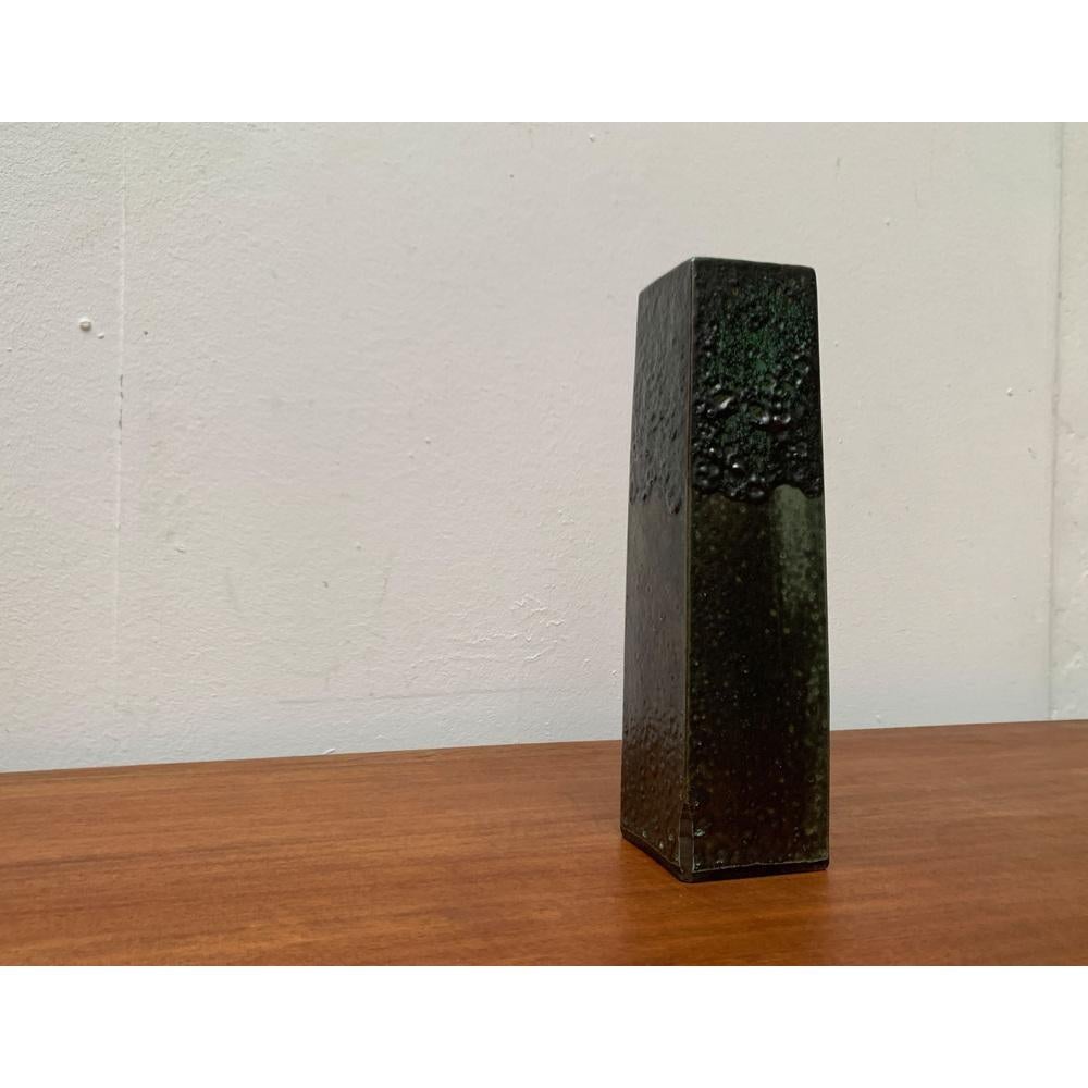 Brutalist Vase from BKW Böttger Keramik Wandsbek, Hamburg, Germany, 1960s, in Very Good conditions. Designed 1960 to 1969 This piece has an attribution mark.

Additional information:
Materials: Ceramic
Color: Black
Styles: Brutalist, Mid-Century