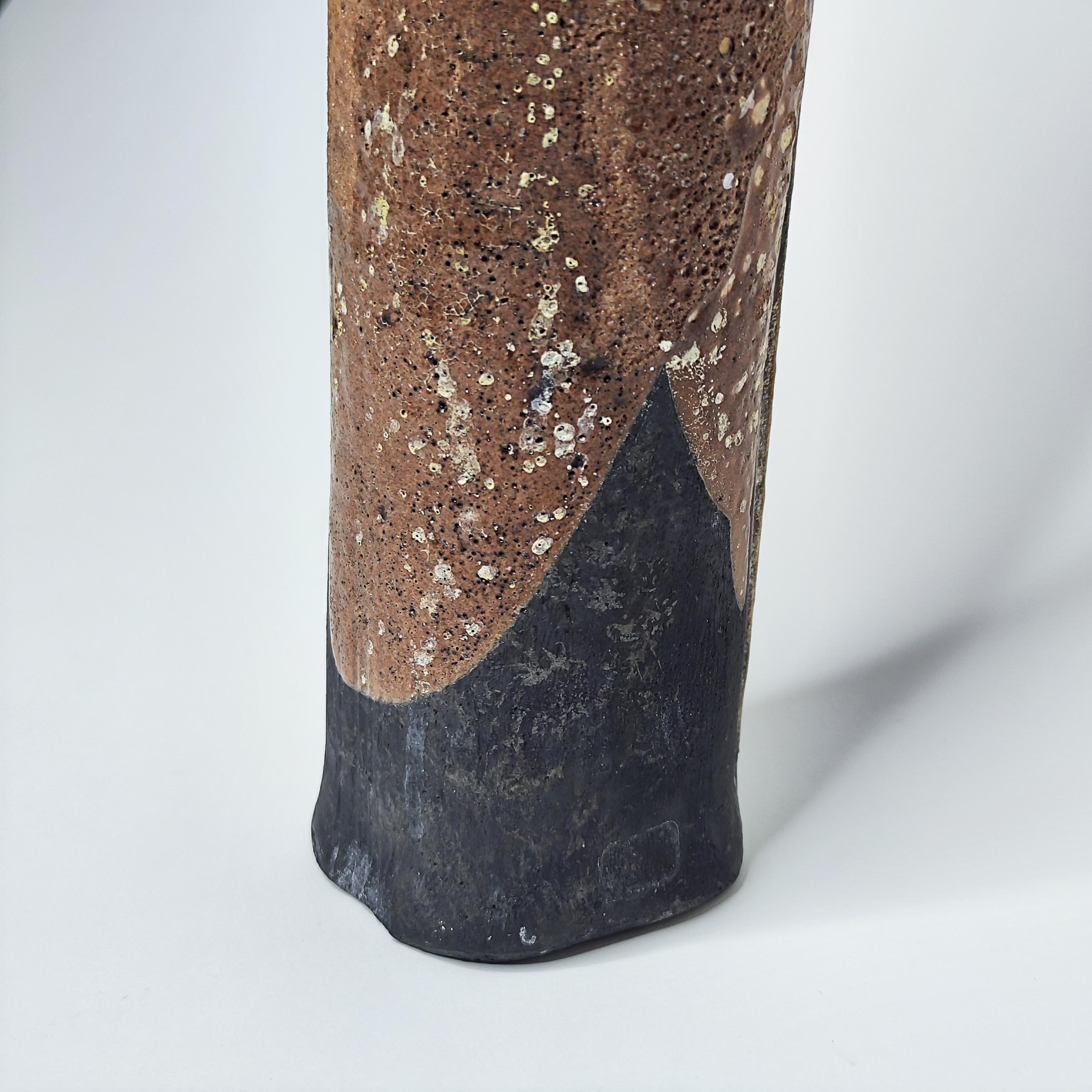 Brutalist vase in stoneware, ceramic - La Borne - France - 1960 - 60s For Sale 5