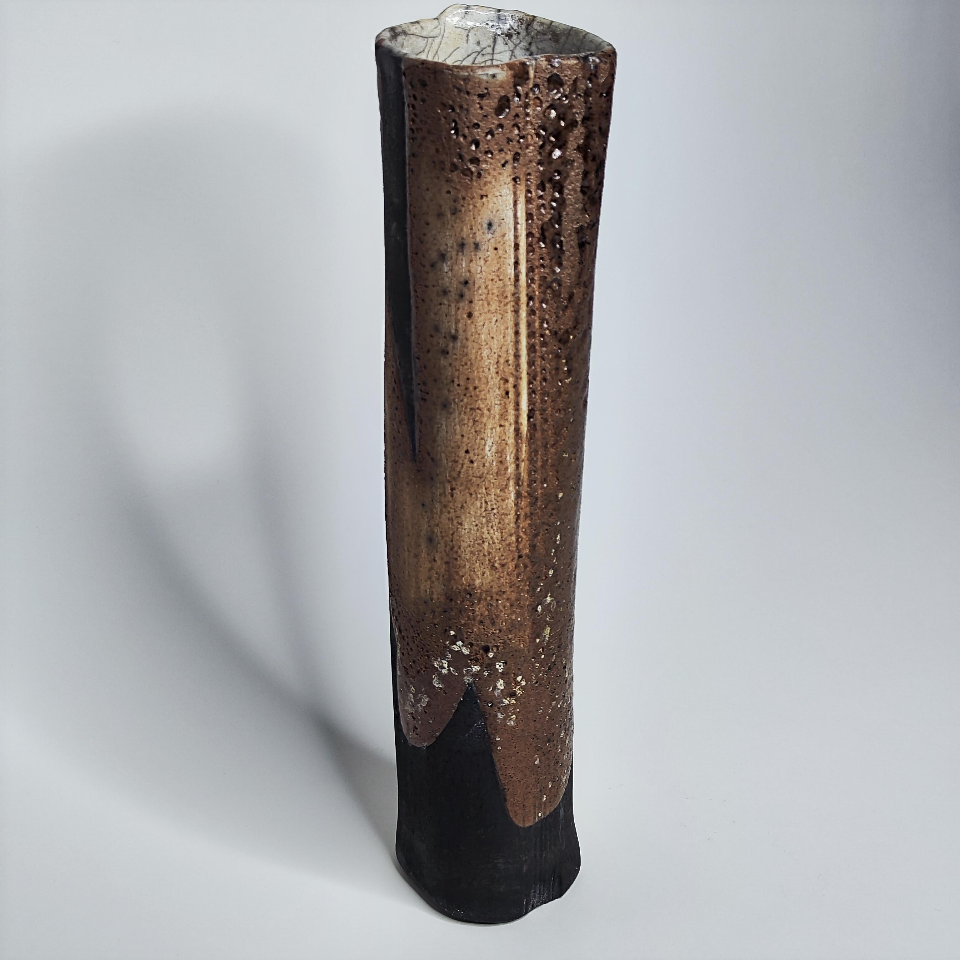 Brutalist vase in stoneware, ceramic - La Borne - France - 1960 - 60s For Sale 6