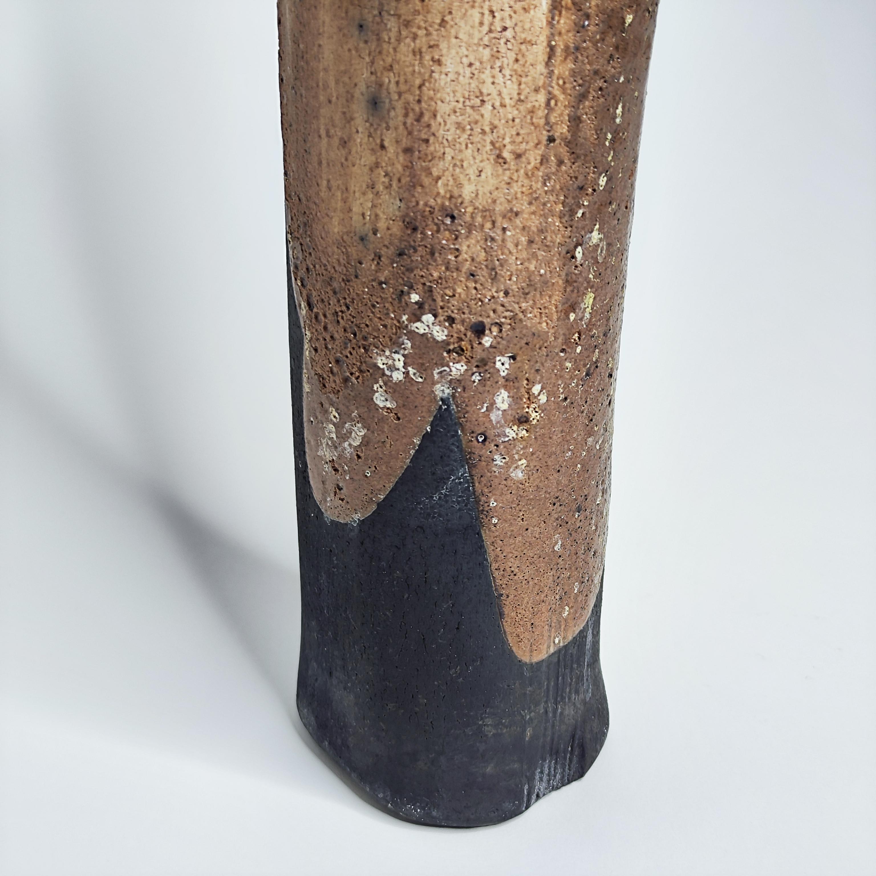 Brutalist vase in stoneware, ceramic - La Borne - France - 1960 - 60s For Sale 8