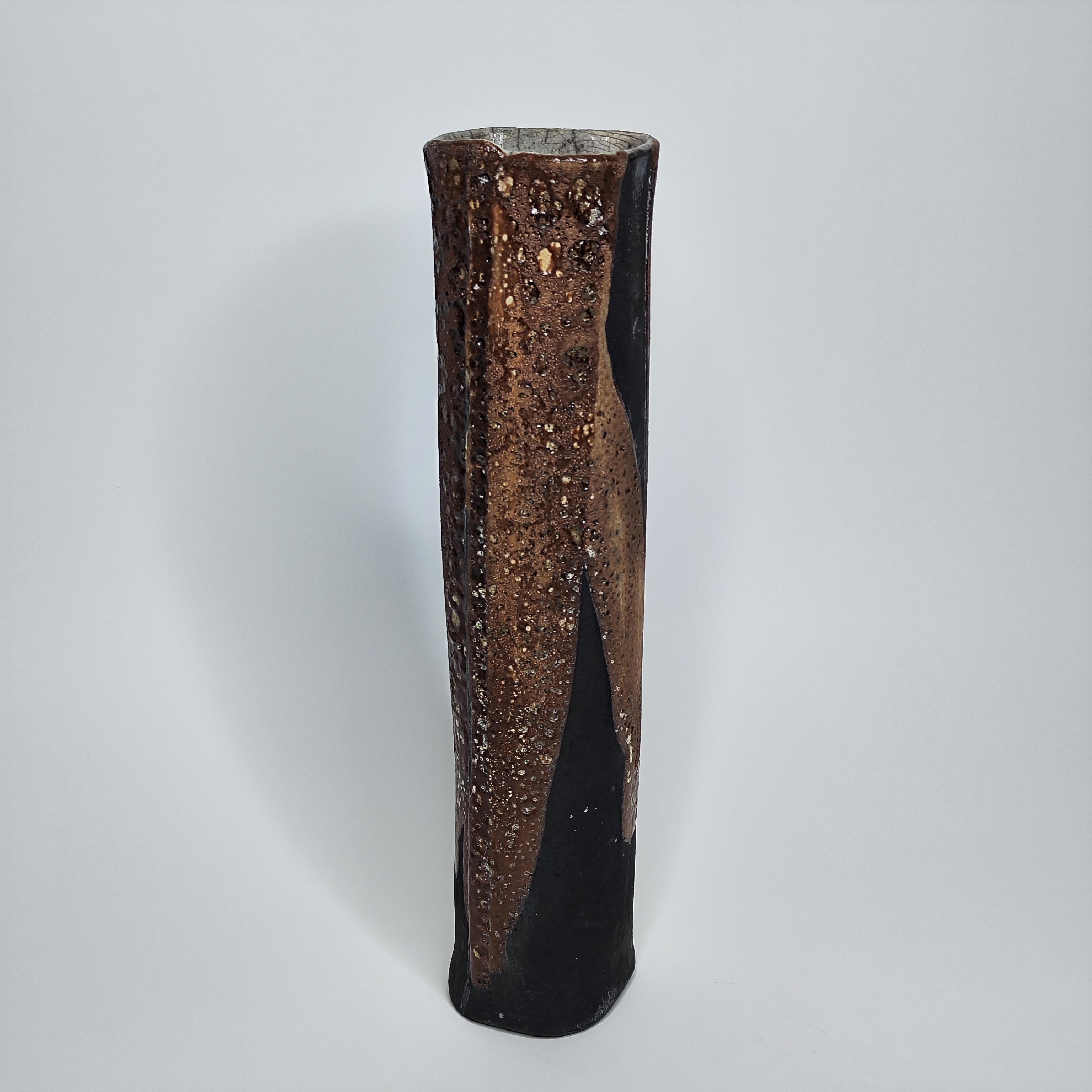 Lovely French vase in stoneware, ceramic.
.
La Borne - France.
.
1960 - 60s
.
In the style of Denis Gatard, french ceramist but not identified.
.
Dimensions : 
Height : 
37 cm
Diameter : 8 cm approximately
.
Very beautiful work with different