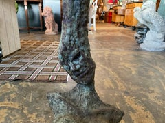 Brutalist Verdigris Bronze Sculpture by Artist John Barandon