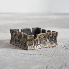 Brutalist Vide Poche in Cast Bronze 1960s