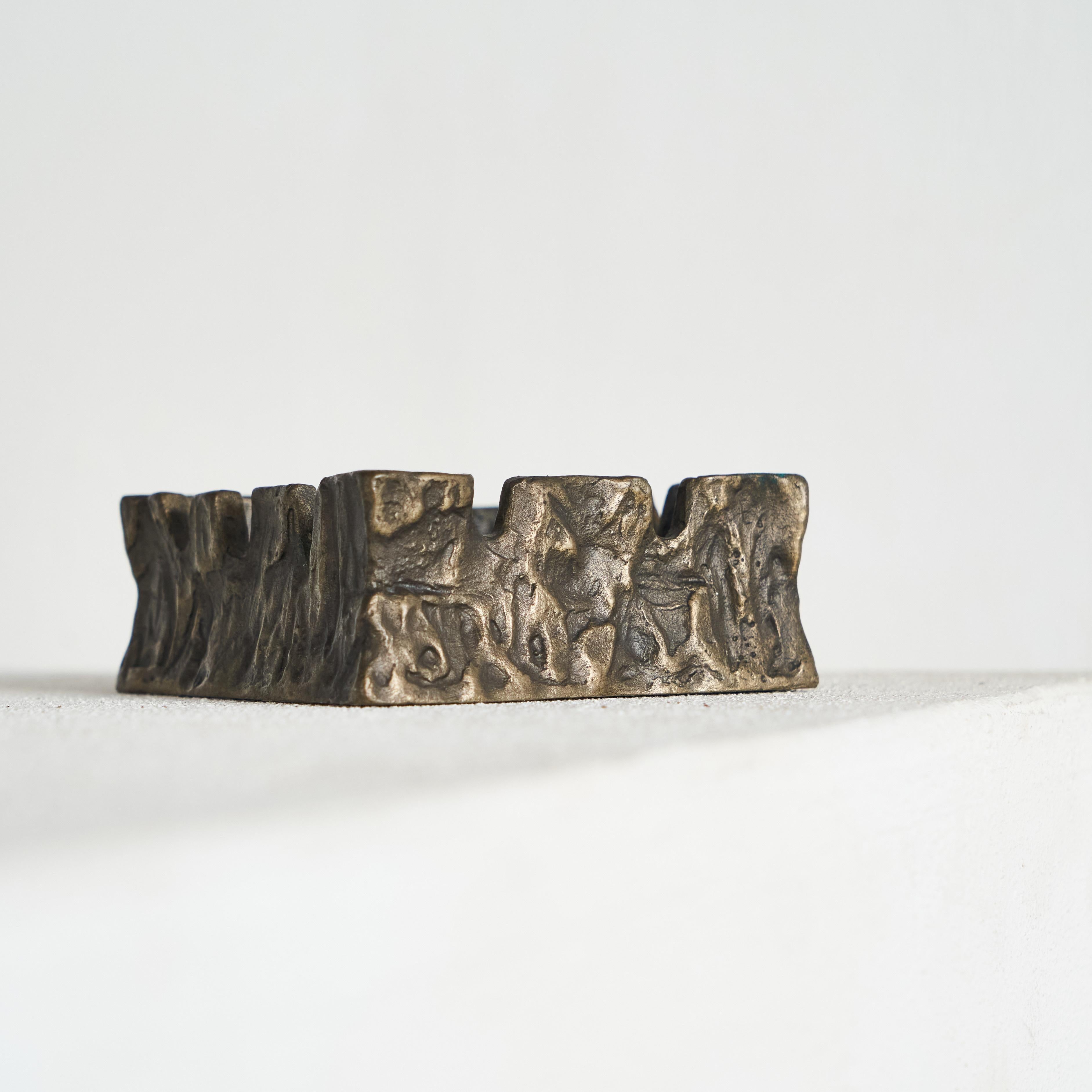 Vide Poche aus Bronzeguss, brutalistischer Stil, 1960er Jahre (Europäisch) im Angebot