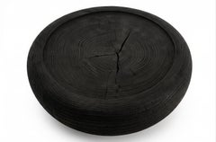 Brutalist Vulcano Cedar Coffee Table Sculpted from Tree Trunk For Indoor/Outdoor