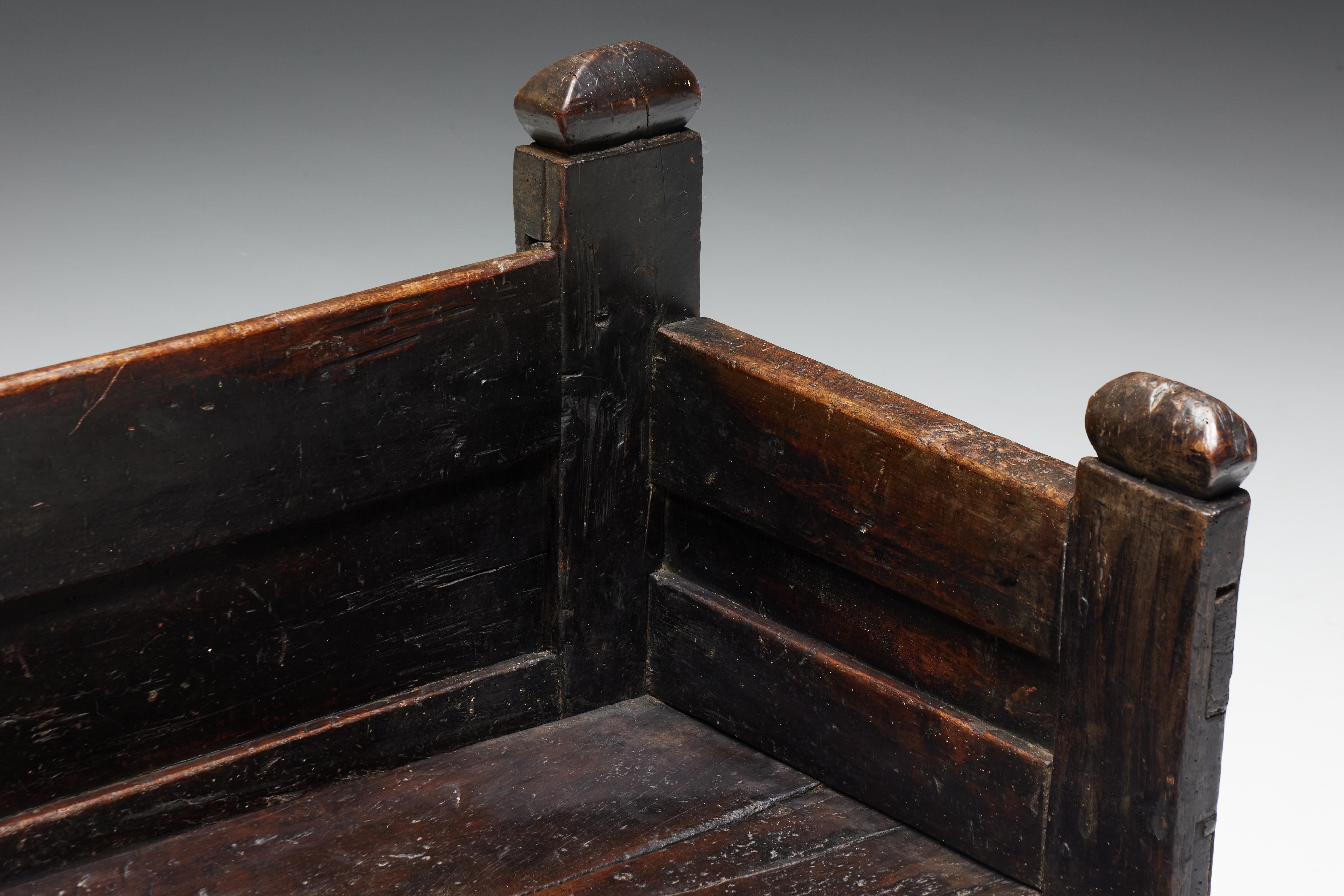 Brutalistische Wabi Sabi-Bank, Frankreich, 19. Jahrhundert (Französisch) im Angebot