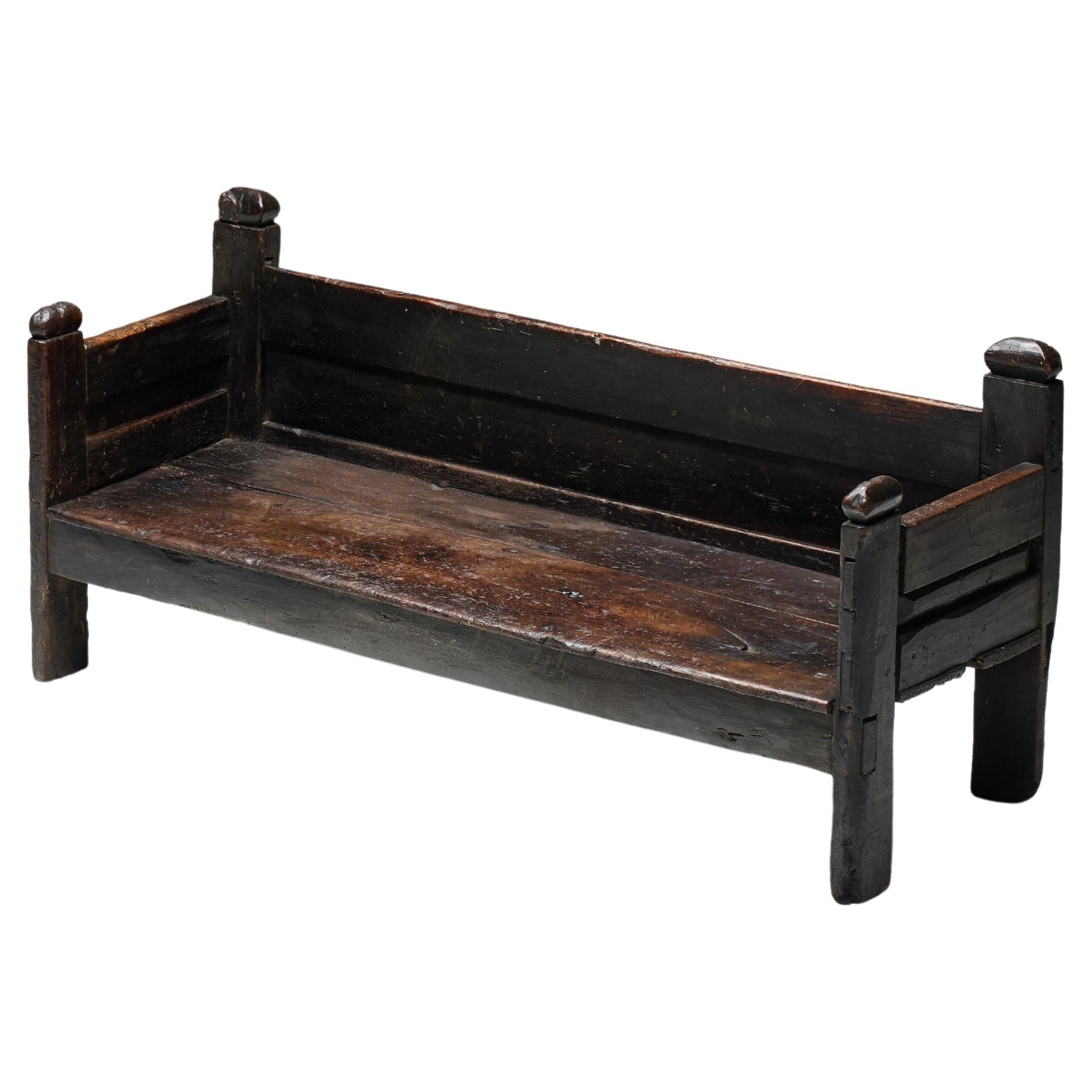 Banc brutaliste Wabi Sabi, France, 19ème siècle