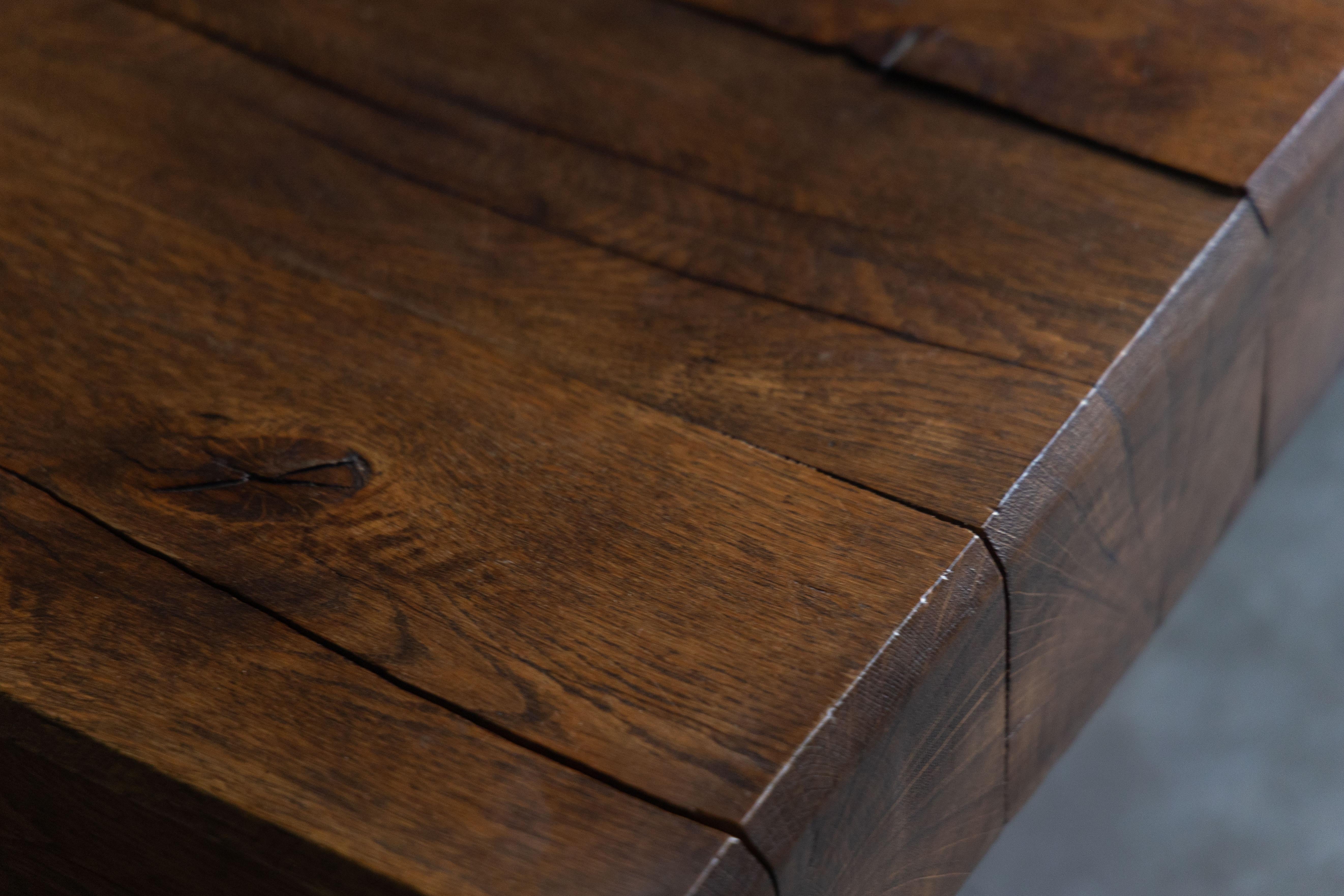 Brutalist Wabi Sabi Coffee Table, France, 1950s For Sale 6