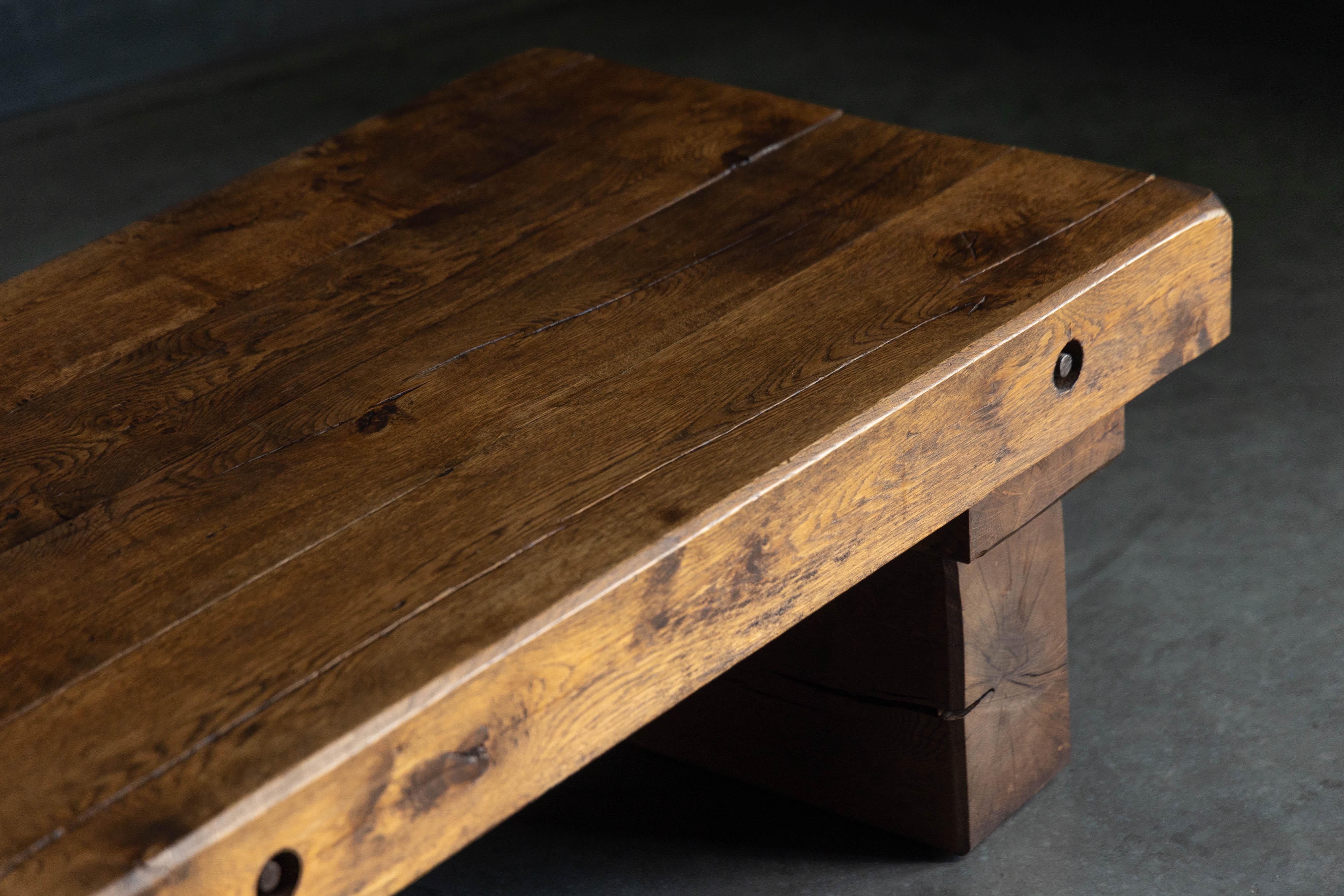 Brutalist Wabi Sabi Coffee Table, France, 1950s In Excellent Condition For Sale In Antwerp, BE