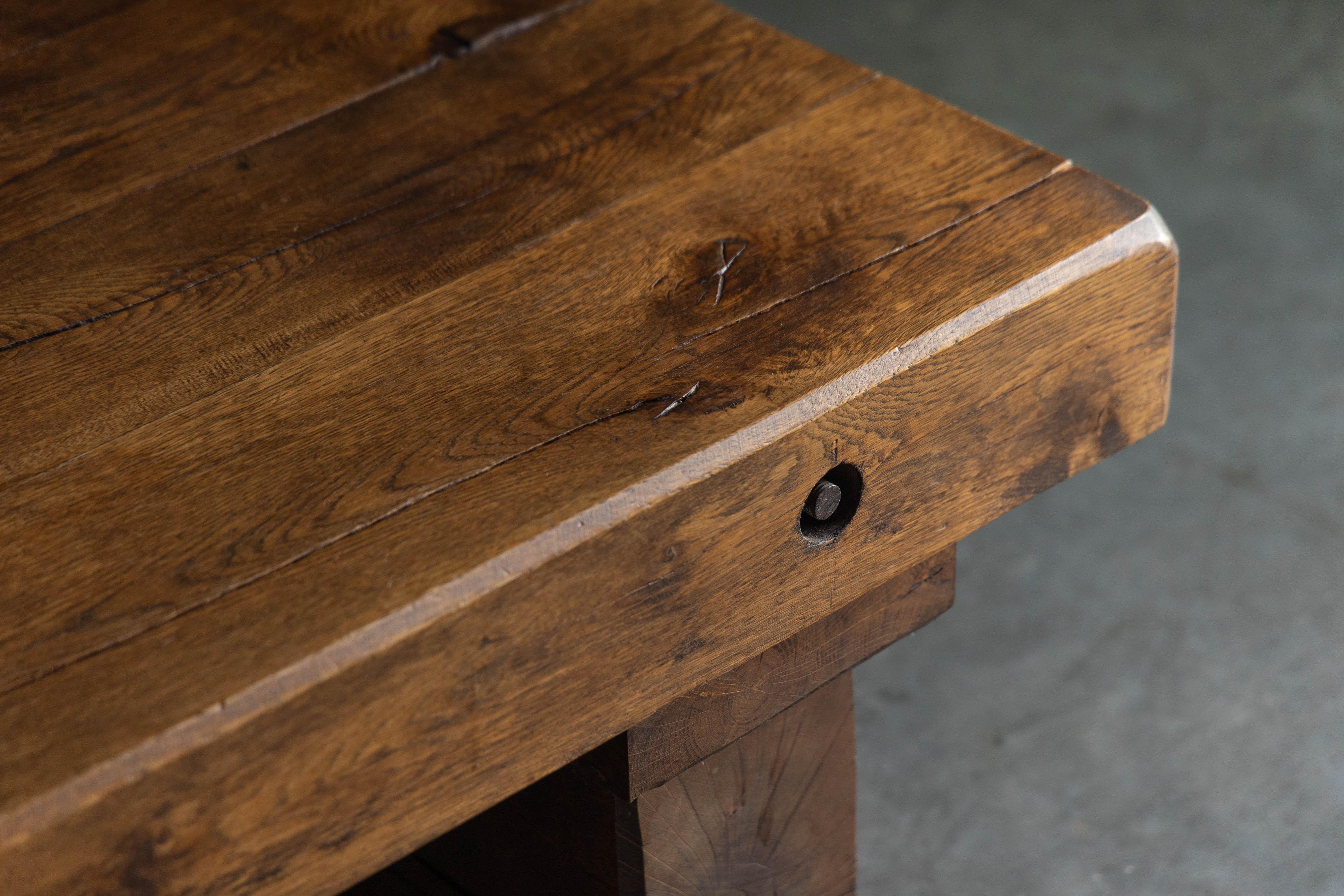 Brutalist Wabi Sabi Coffee Table, France, 1950s For Sale 2