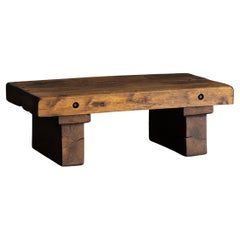 Mesa de centro Brutalista Wabi Sabi, Francia, años 50