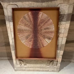 Brutalist Wall Art Sunburst Attributed Billy Joe McCarroll David Gillespe MCM