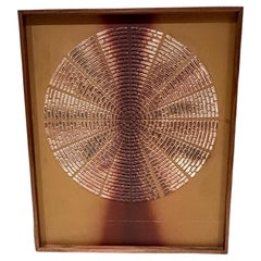 Brutalist Wall Art Sunburst Attributed Billy Joe McCarroll David Gillespe MCM