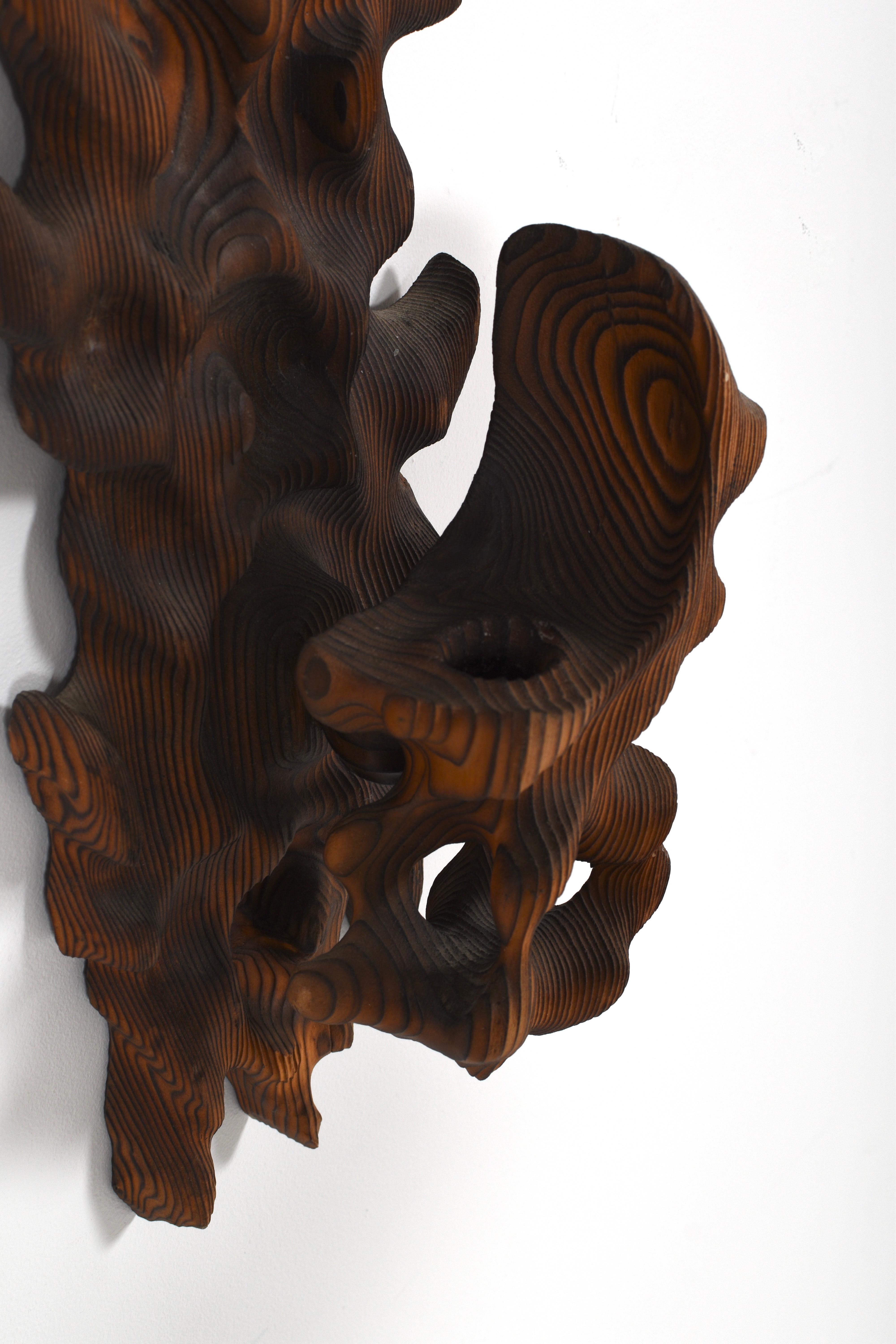 Brutalistischer Wandkerzenständer von Erkki Hovi für Finn Atelier Oy, Finnland, 1970er Jahre im Zustand „Gut“ im Angebot in Göteborg, SE